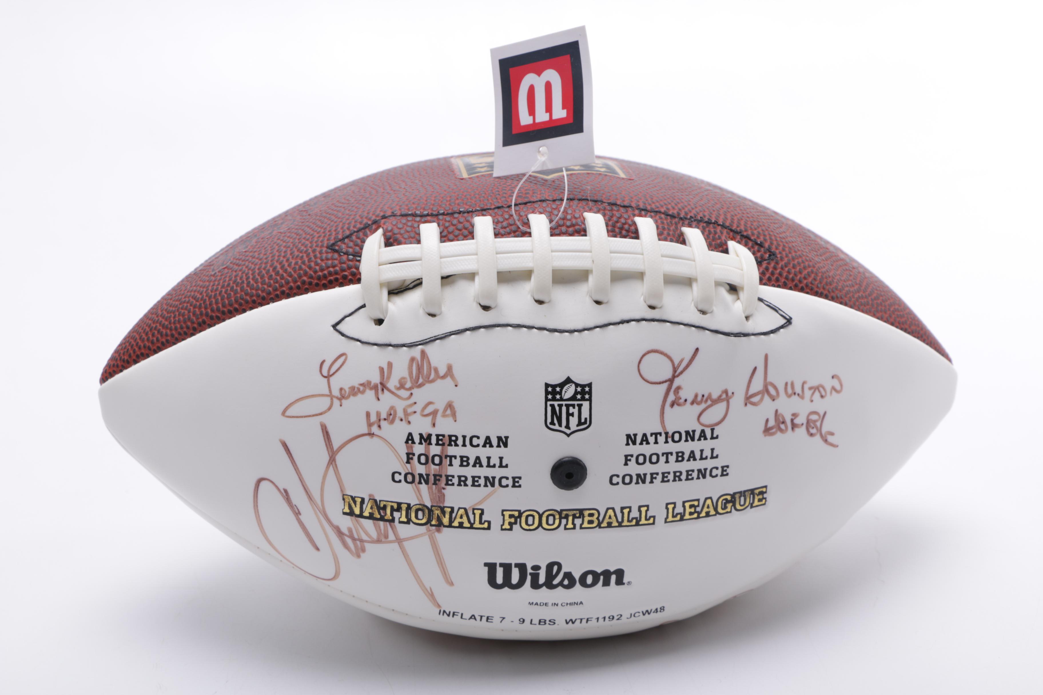 Autographed Hall of Fame Football
