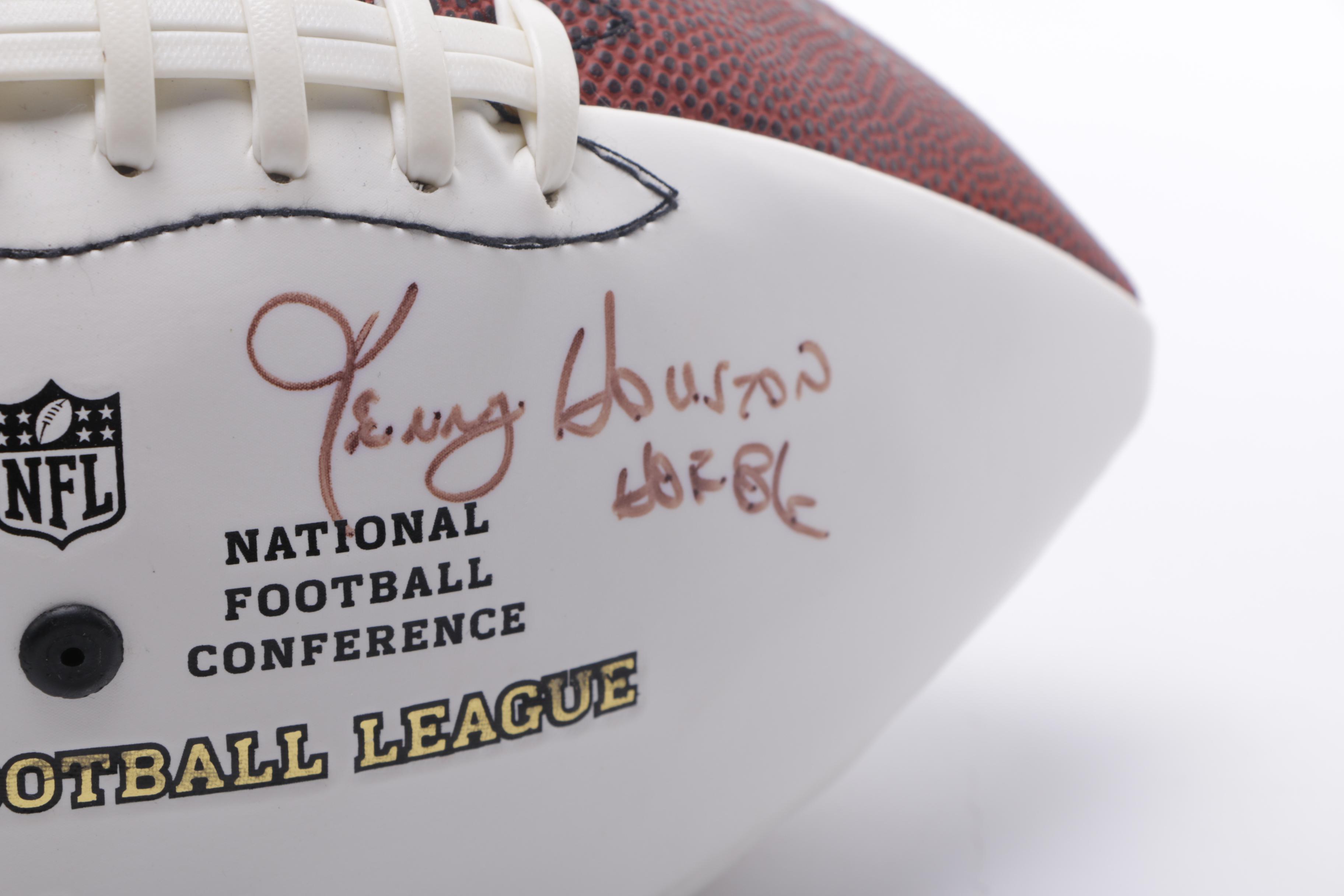 Autographed Hall of Fame Football