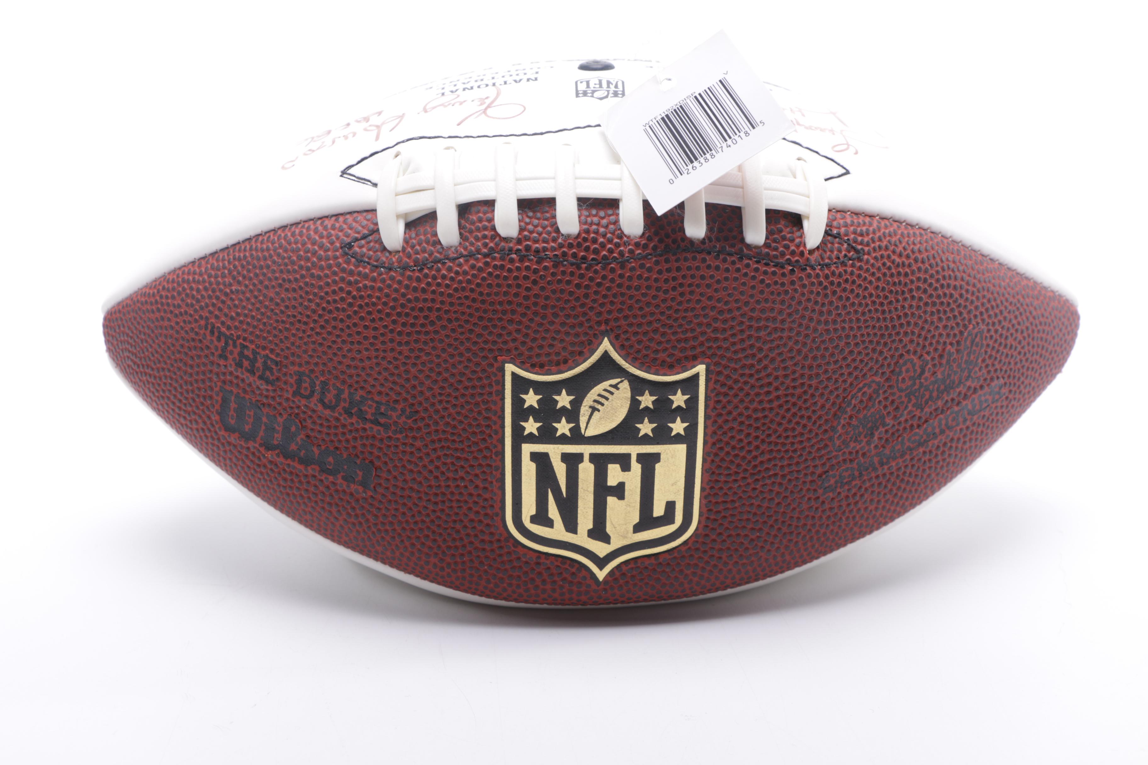 Autographed Hall of Fame Football