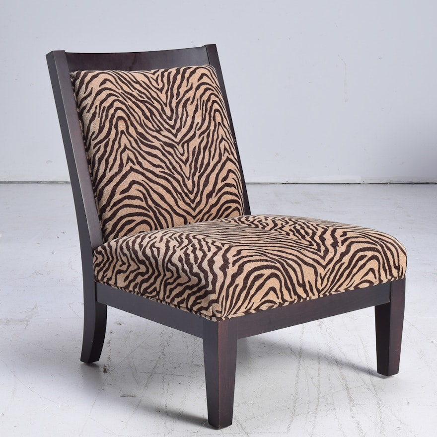 Zebra Print Accent Chair