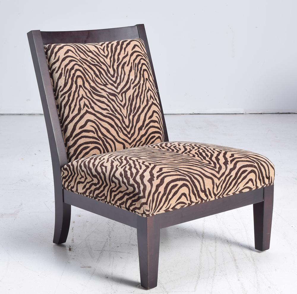 Zebra Print Accent Chair