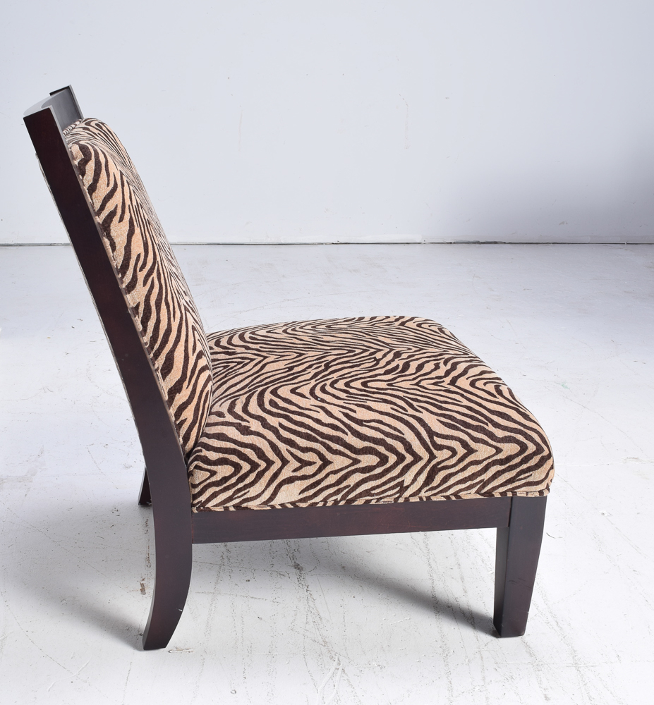 Zebra Print Accent Chair