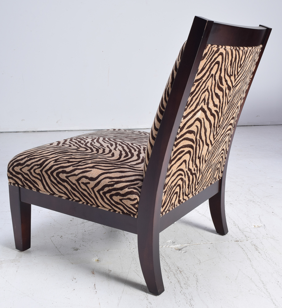 Zebra Print Accent Chair