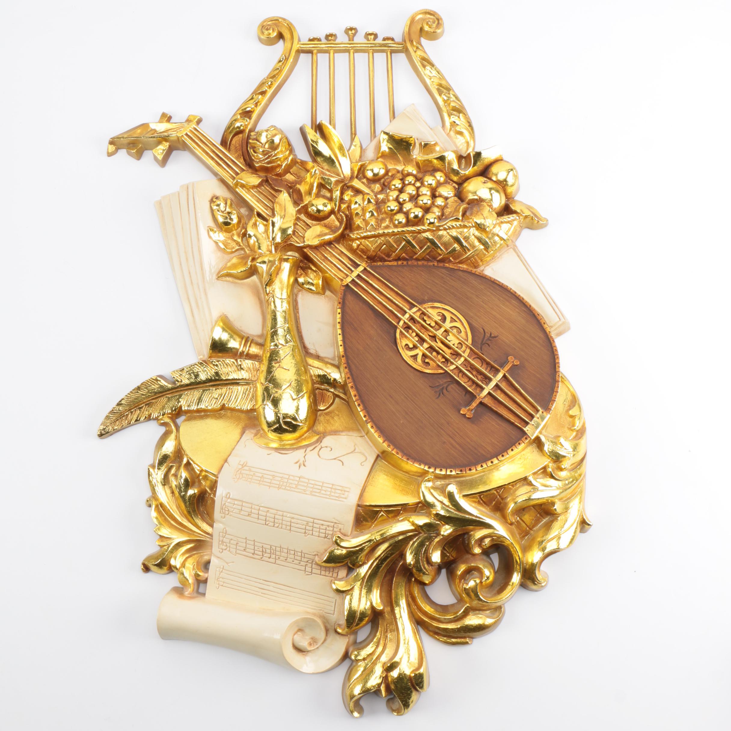 Vintage Plastic Molded Wall Hanging