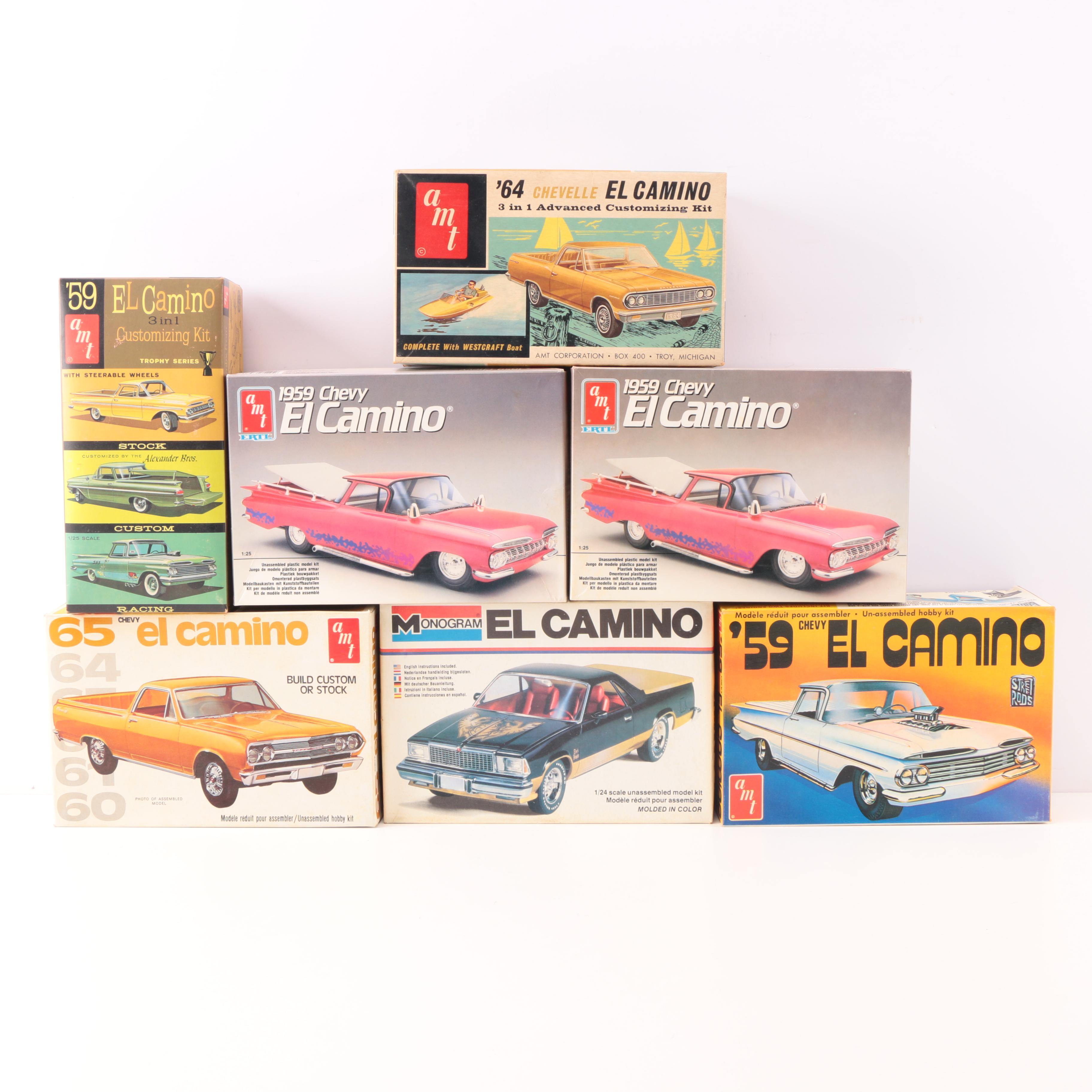 Chevrolet El Camino 1950s and 1960s Model Car Kits