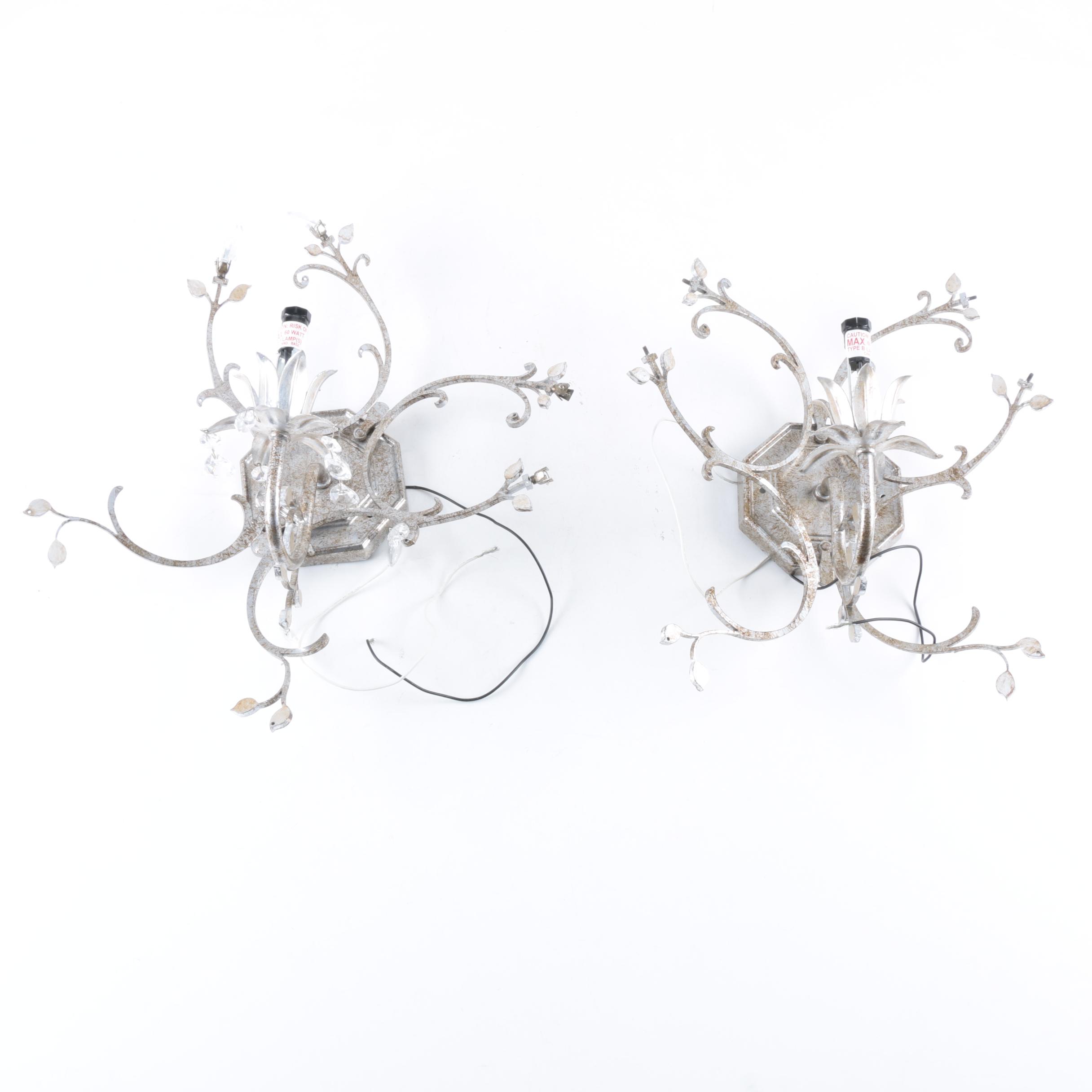 Pair of Metal Wall Sconces