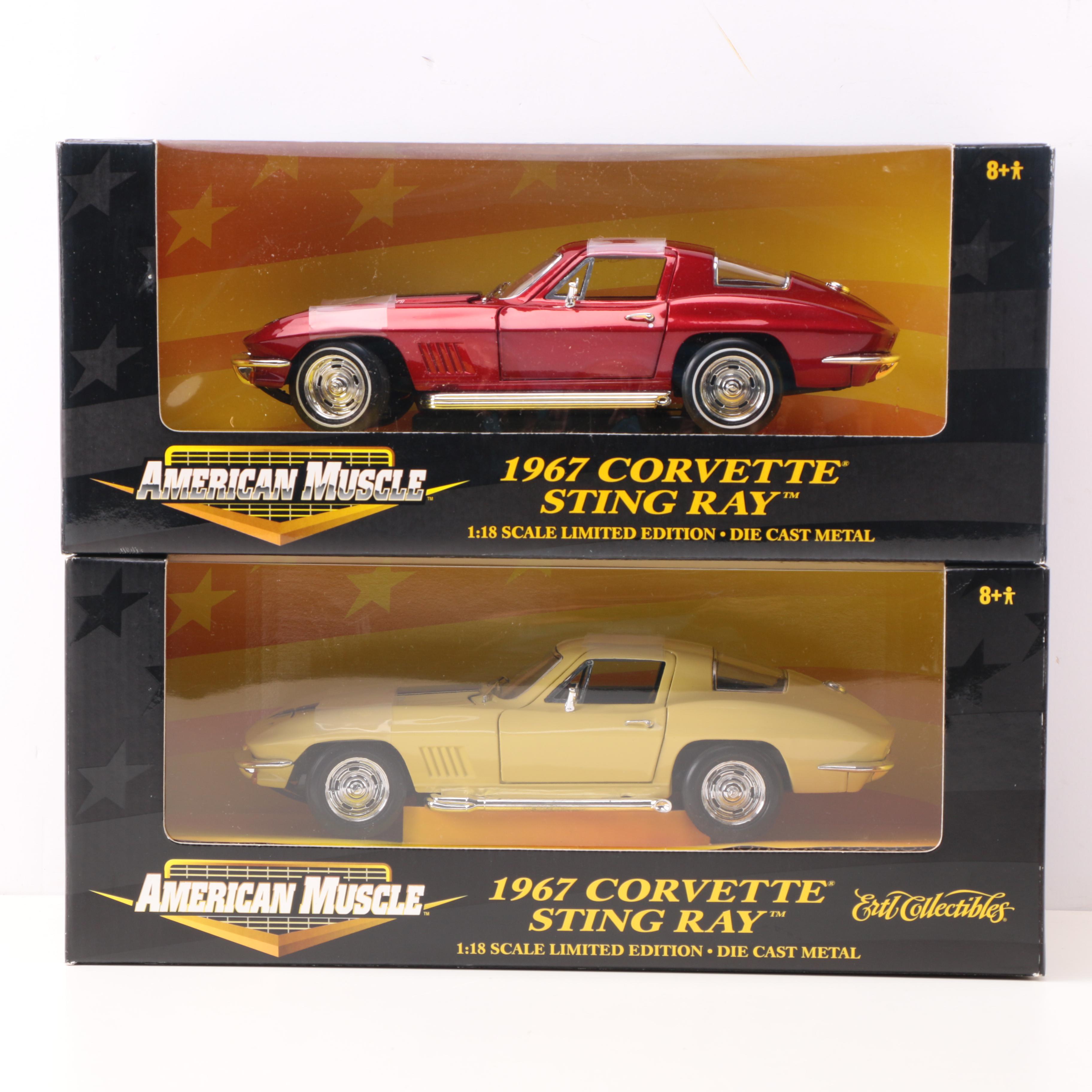 American Muscle by ERTL 1967 Corvette Sting Ray Die Cast Cars