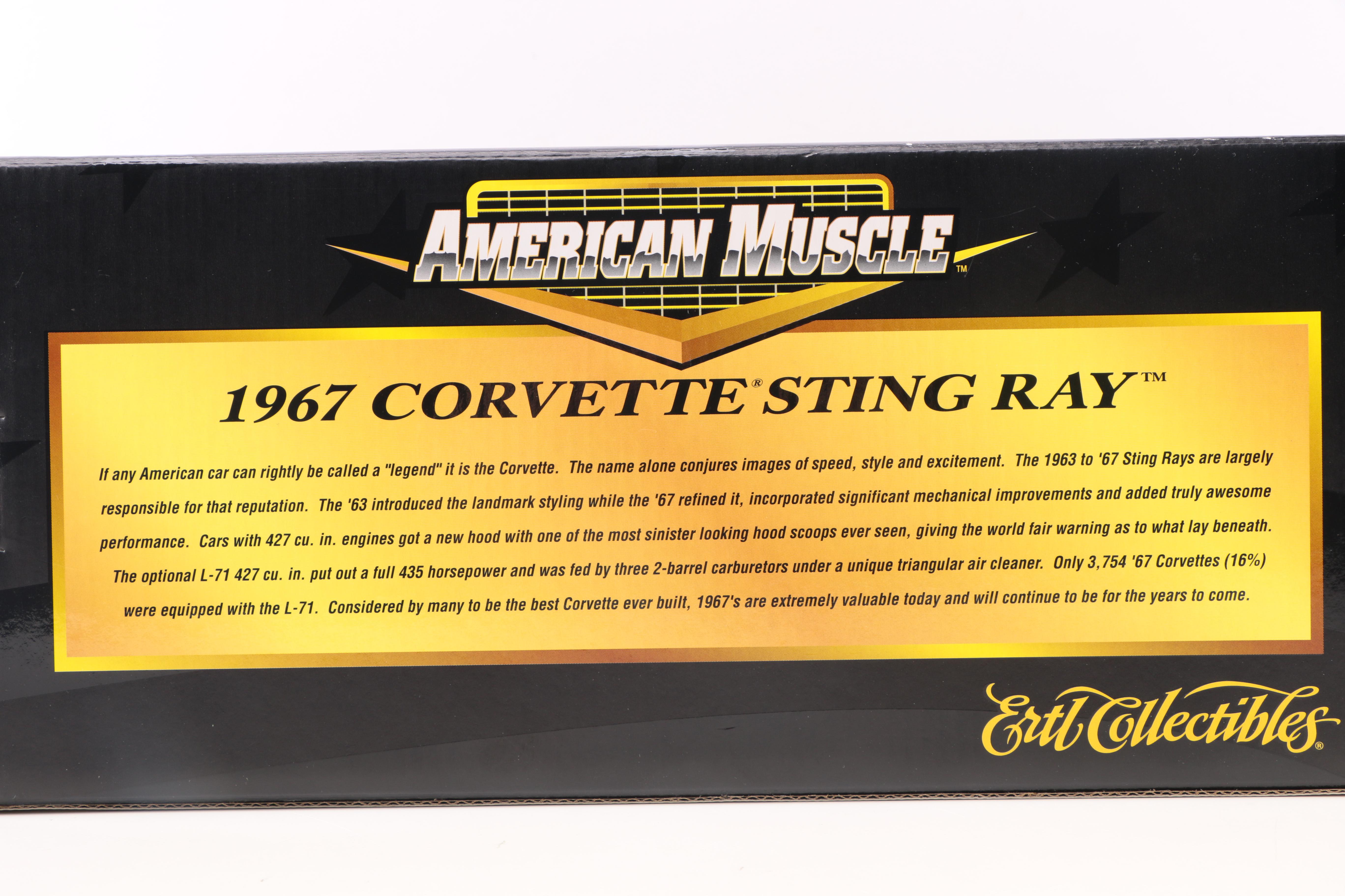 American Muscle by ERTL 1967 Corvette Sting Ray Die Cast Cars