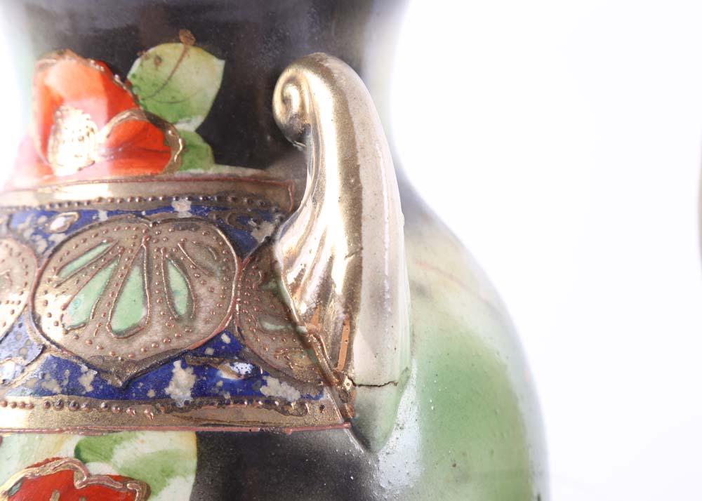 Vintage Art Nouveau Japonisme Vases