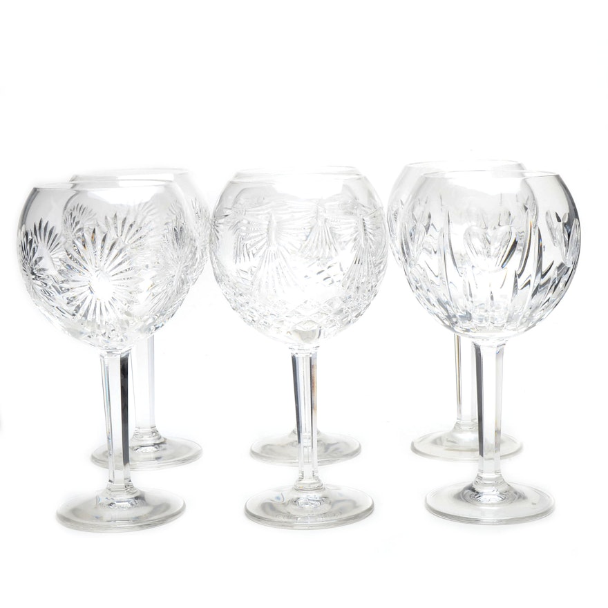 Waterford Crystal "Millennium Collection" Wine Hock Glasses