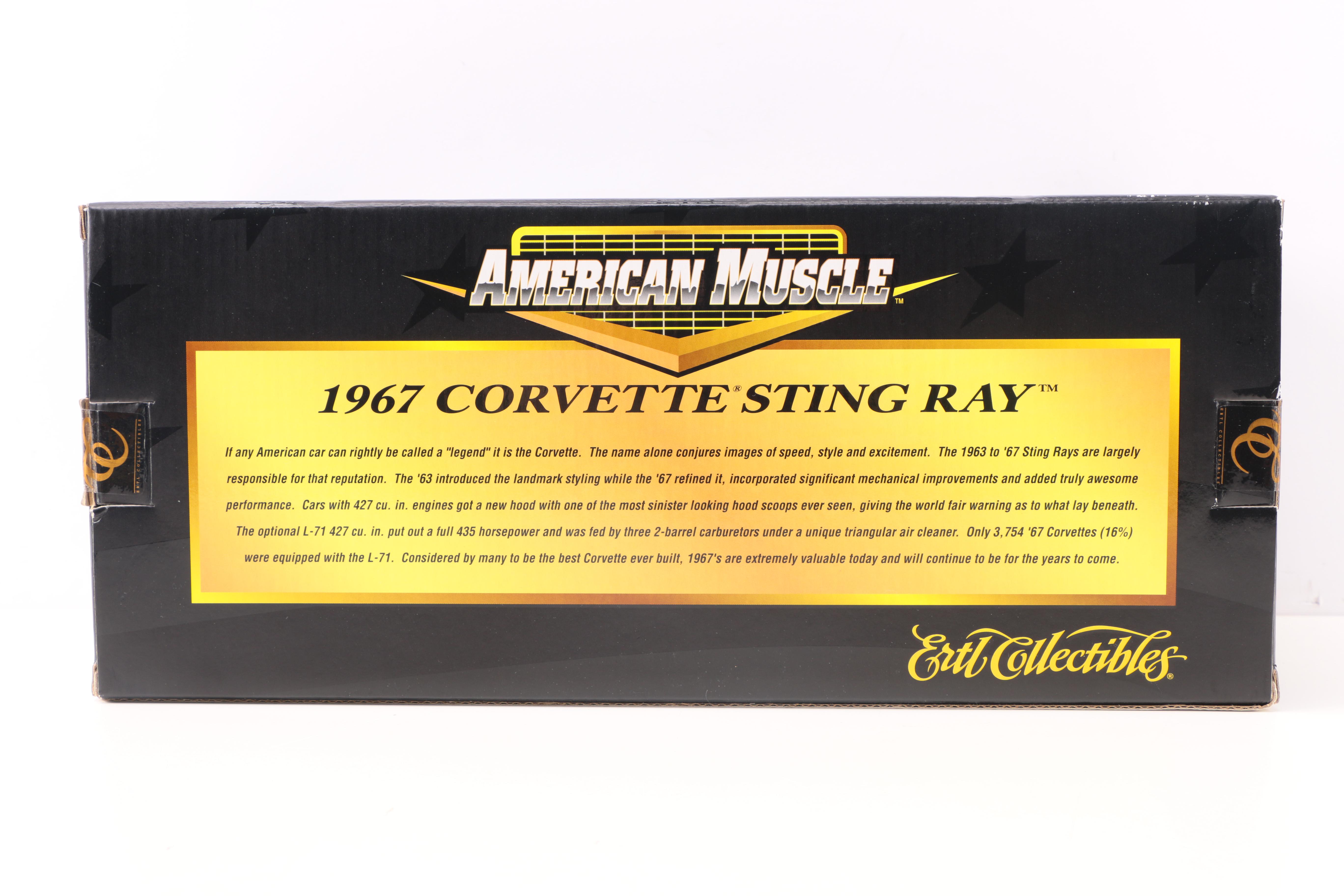 American Muscle ERTL 1967 Corvette Sting Ray Die Cast Cars