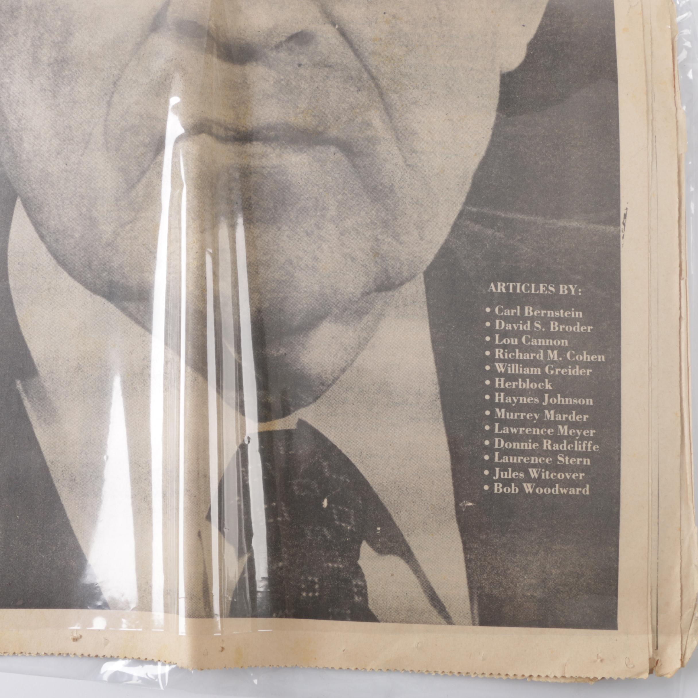 1960s–70s "Washington Post" Newspapers Including Kennedy and King Assassinations