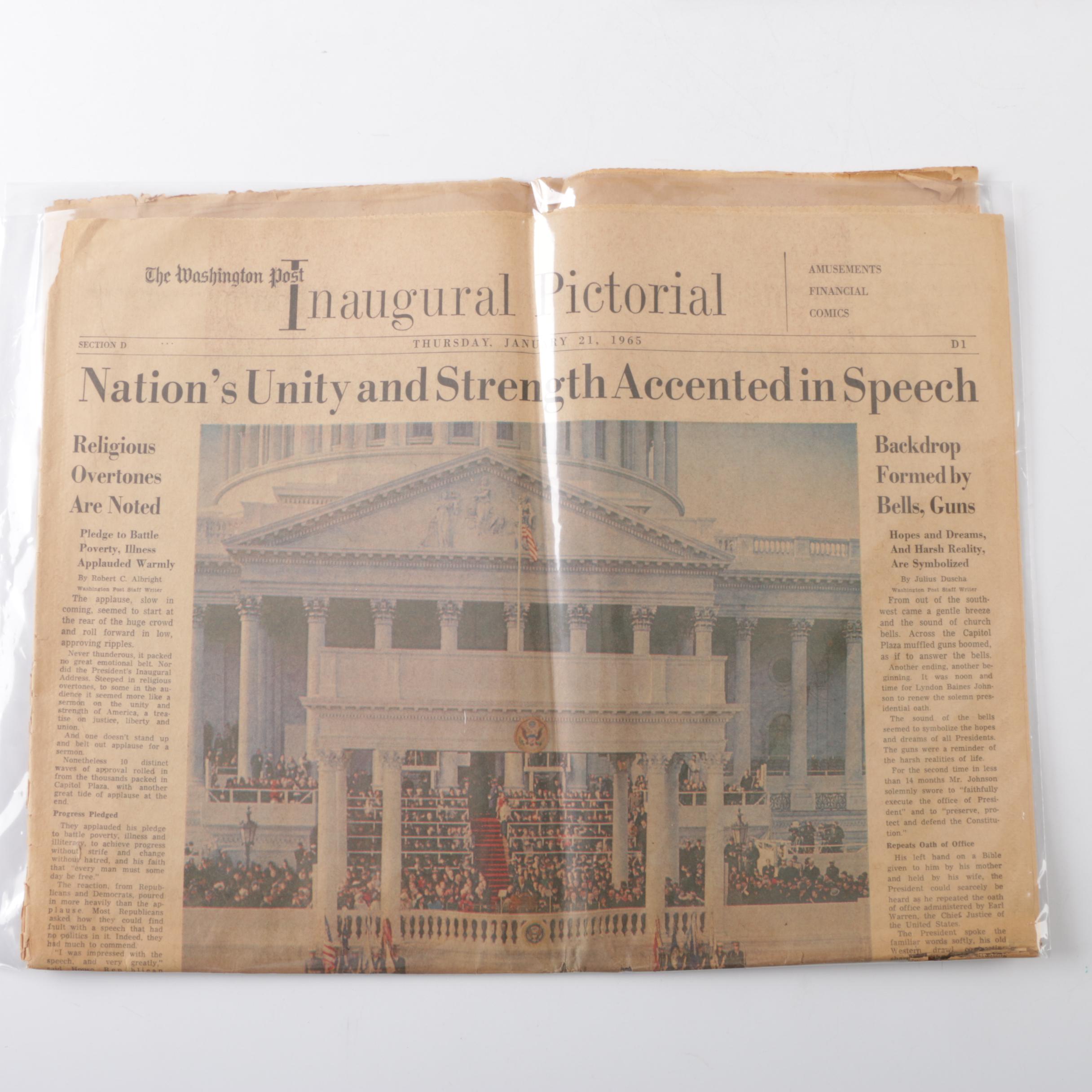 1960s–70s "Washington Post" Newspapers Including Kennedy and King Assassinations