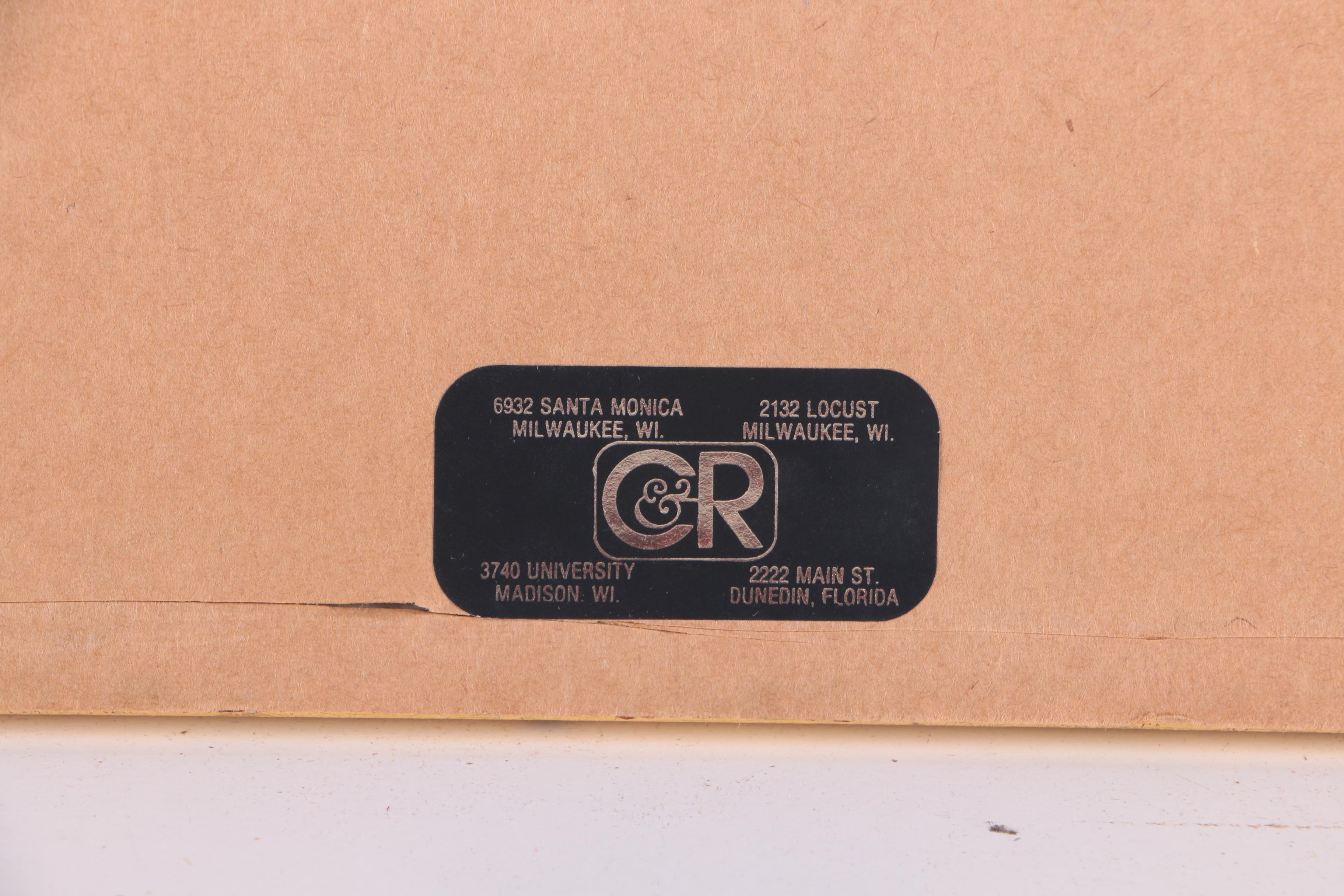 Watercolor and Gouache Painting on Plastic of Indo-Persian Hunting Scene