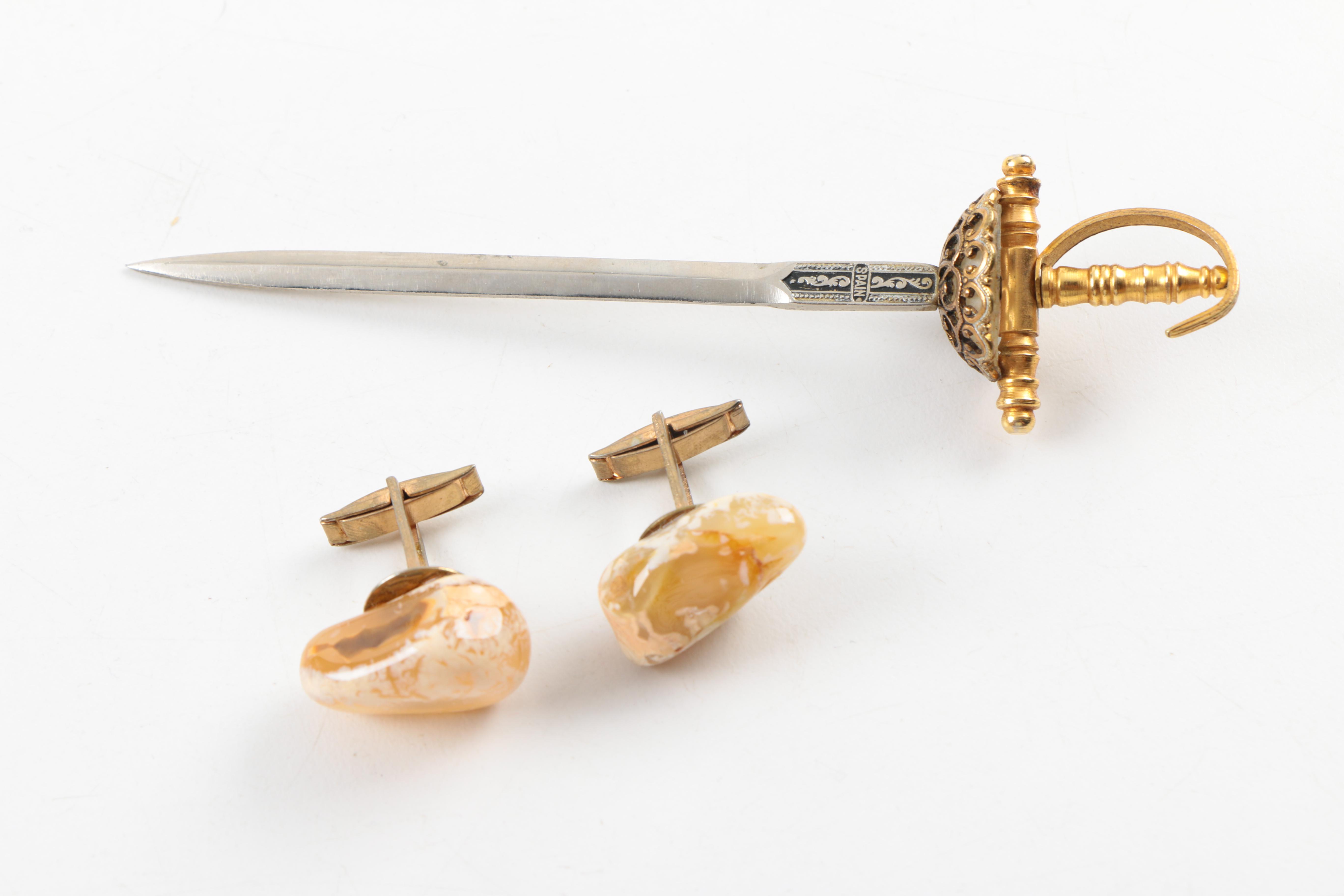 Vintage Gold Tone Costume Jewelry Including Goldette