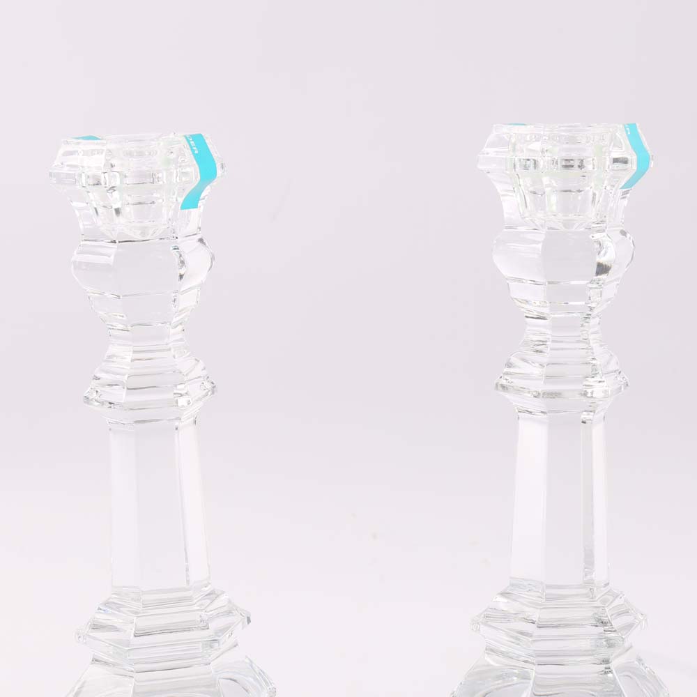 Tiffany & Co. "Plymouth" Crystal Candlesticks