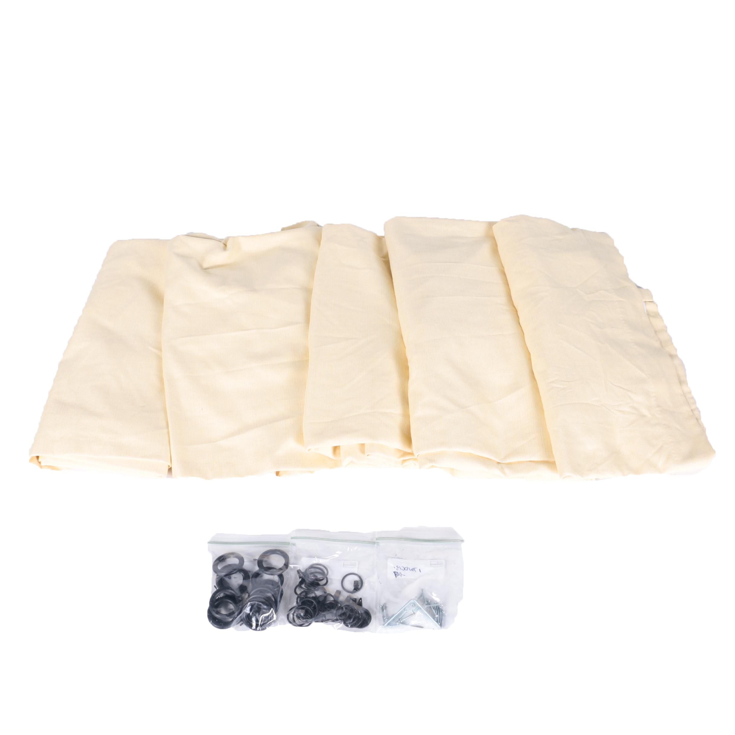 Five Drapery Panels and Accessories