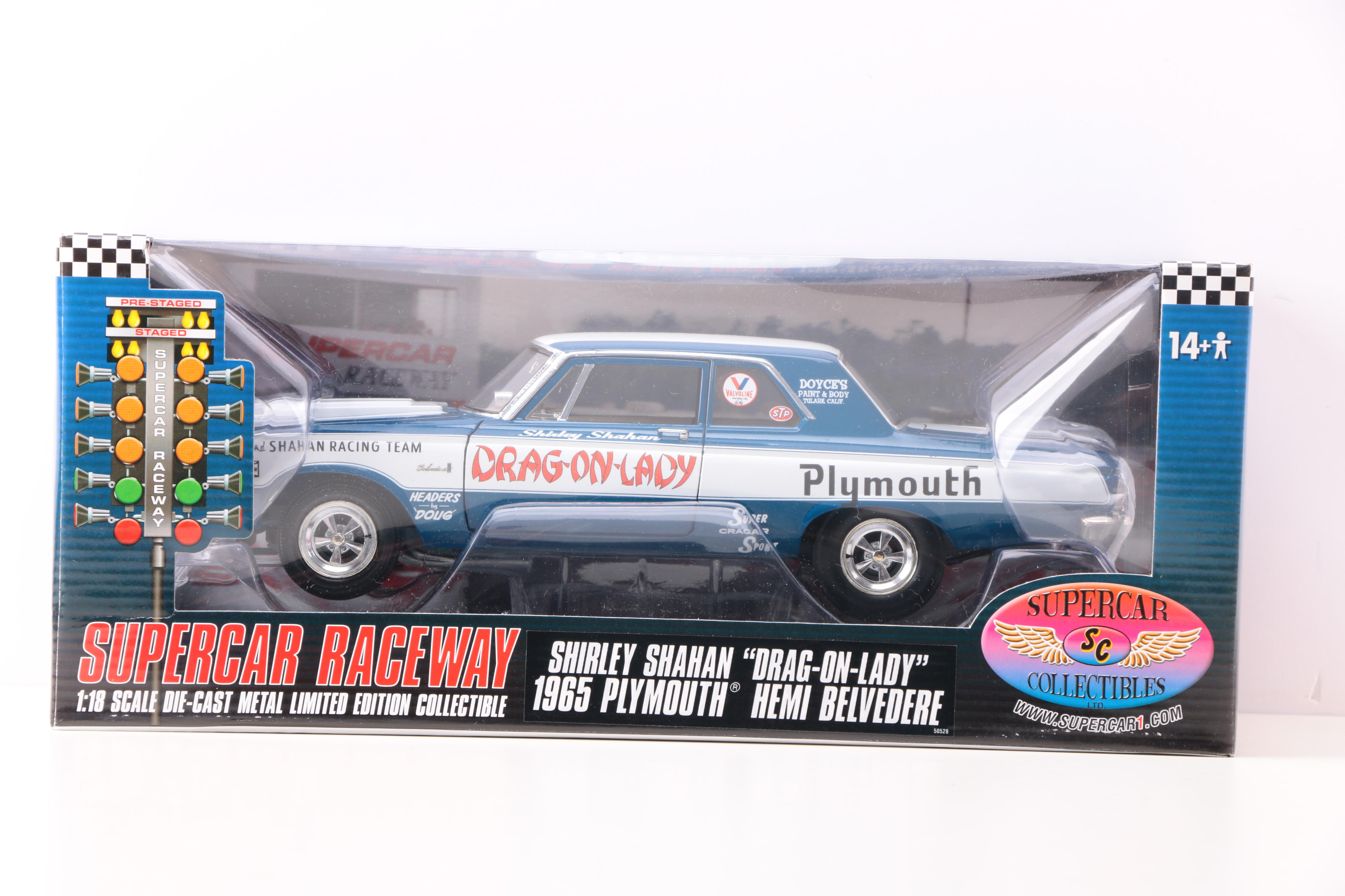 Supercar Raceway and Sox & Martin 1:18 Scale Die-Cast Cars