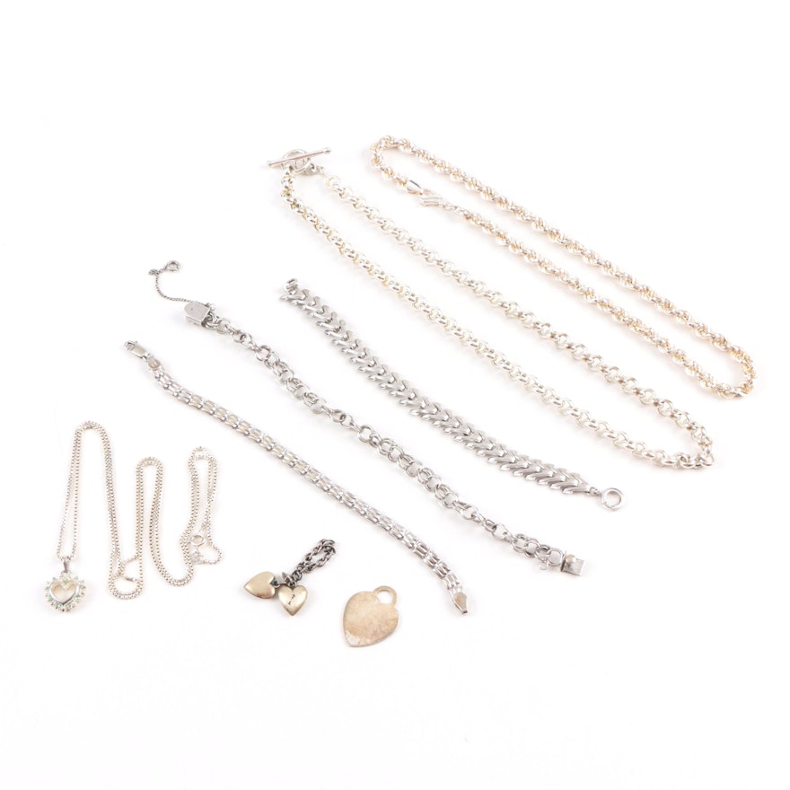 Assorted Sterling Silver Jewelry