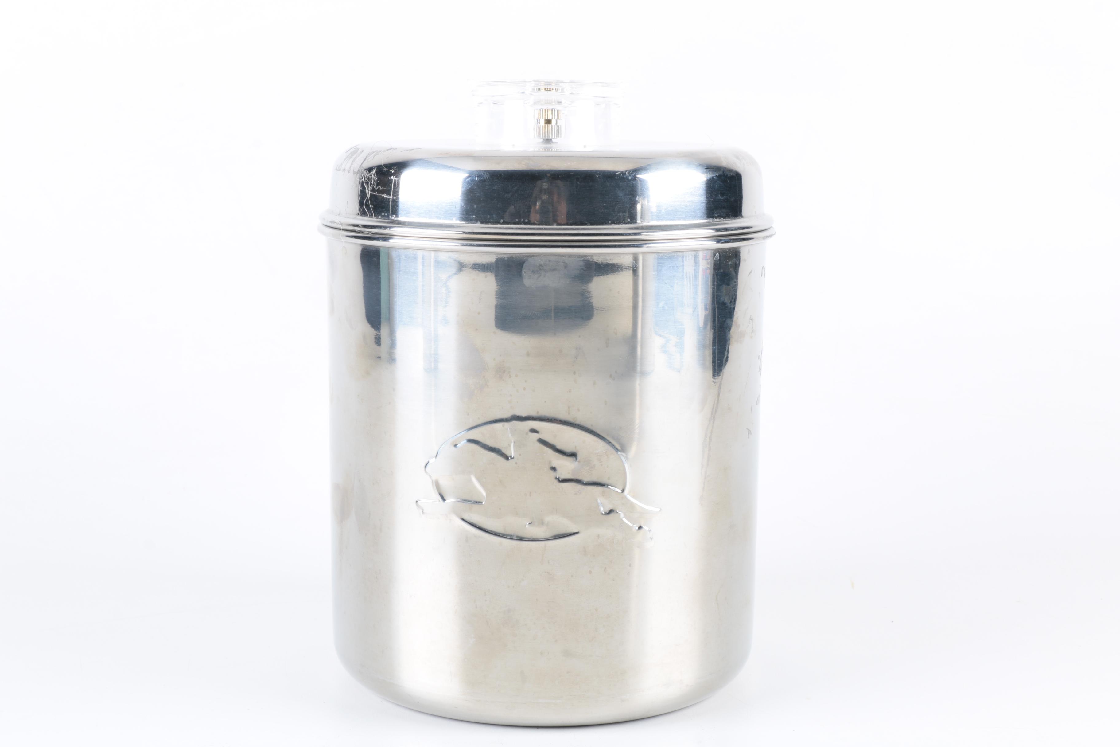 Vintage Paul Rever Shoppe Metal Kitchen Canisters