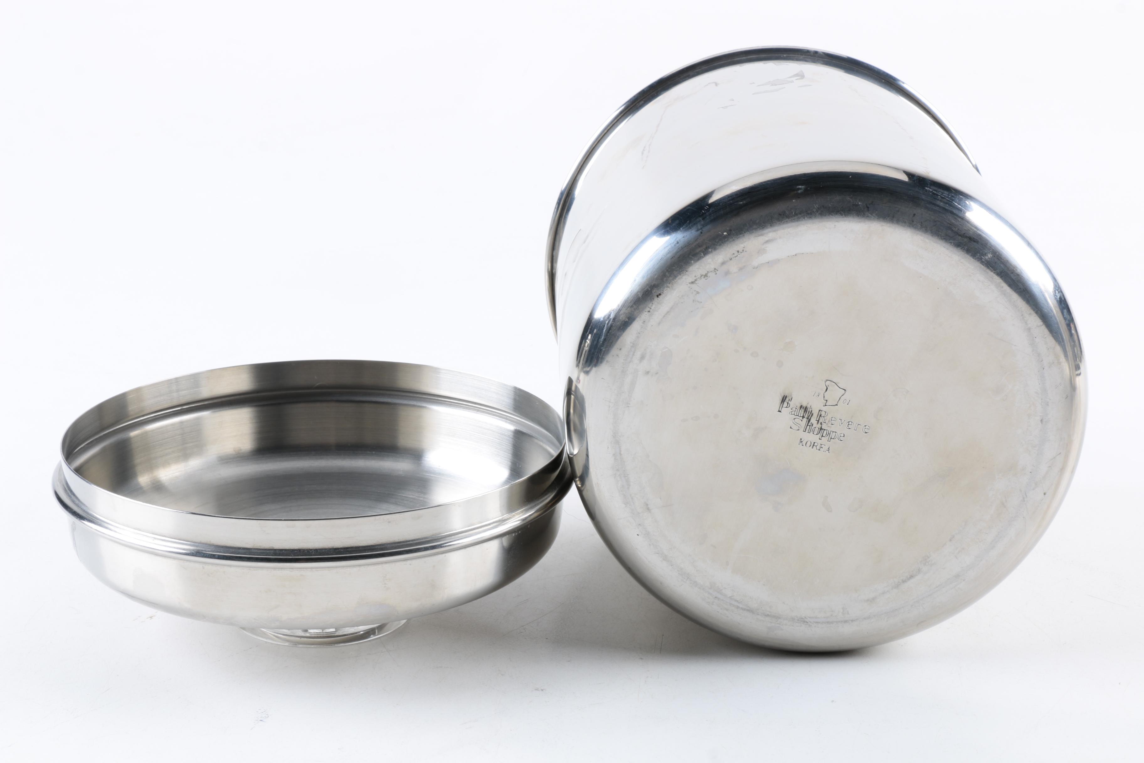 Vintage Paul Rever Shoppe Metal Kitchen Canisters