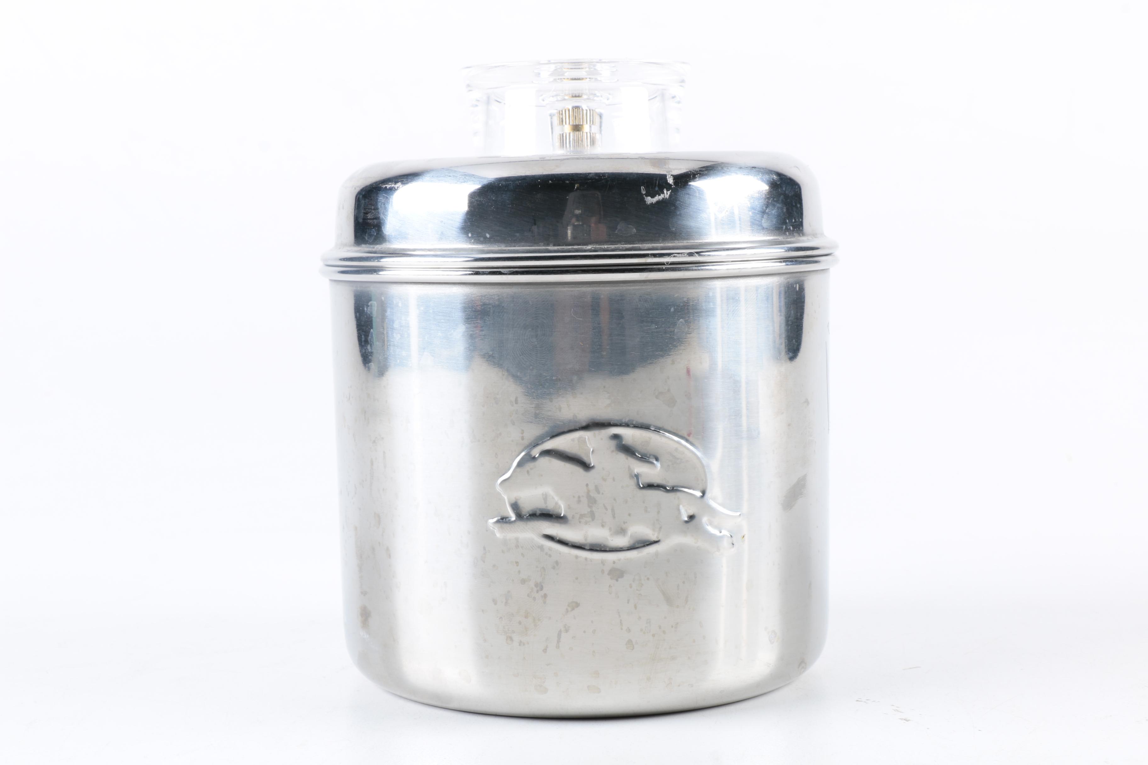 Vintage Paul Rever Shoppe Metal Kitchen Canisters