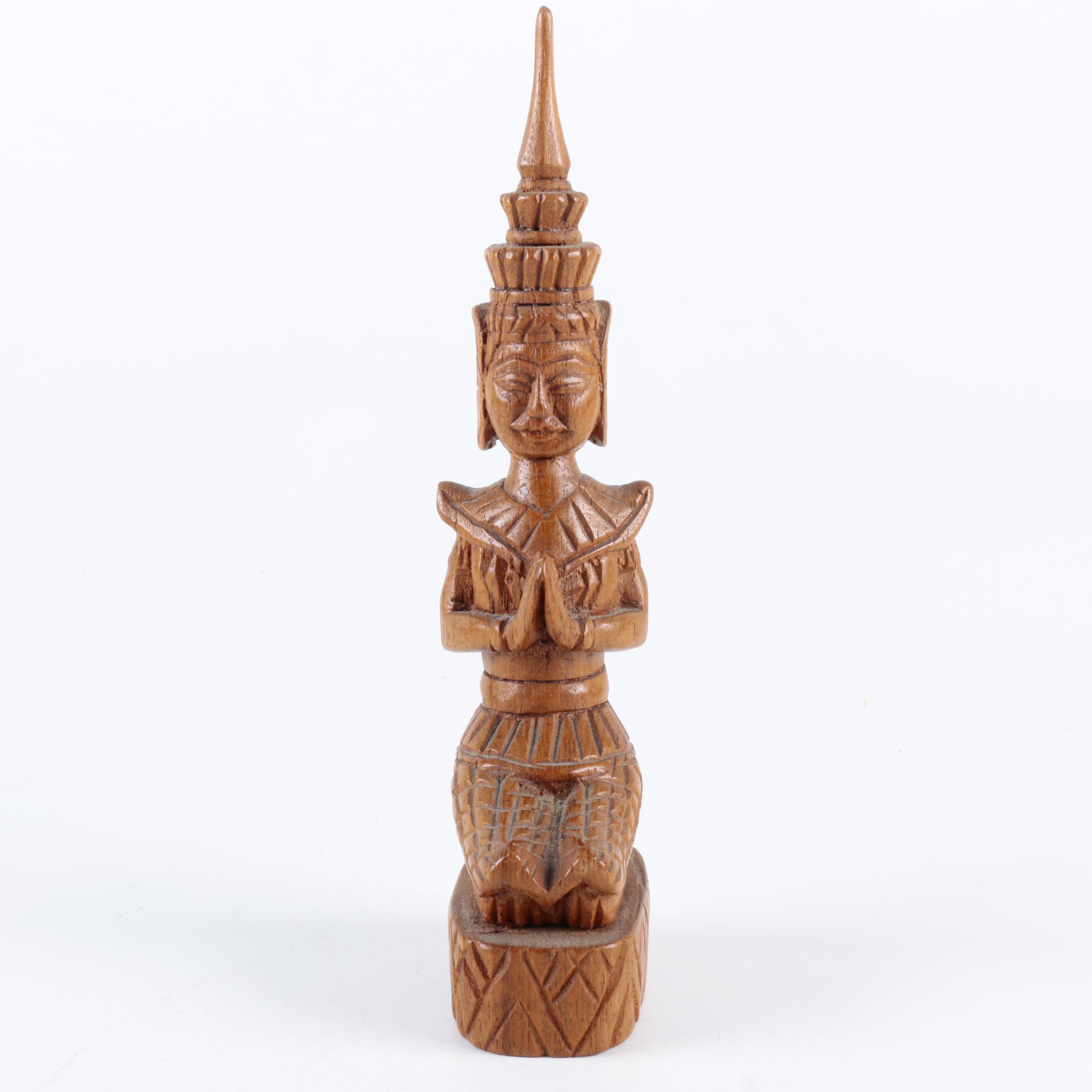 Thai Carved Teak Thepphanom