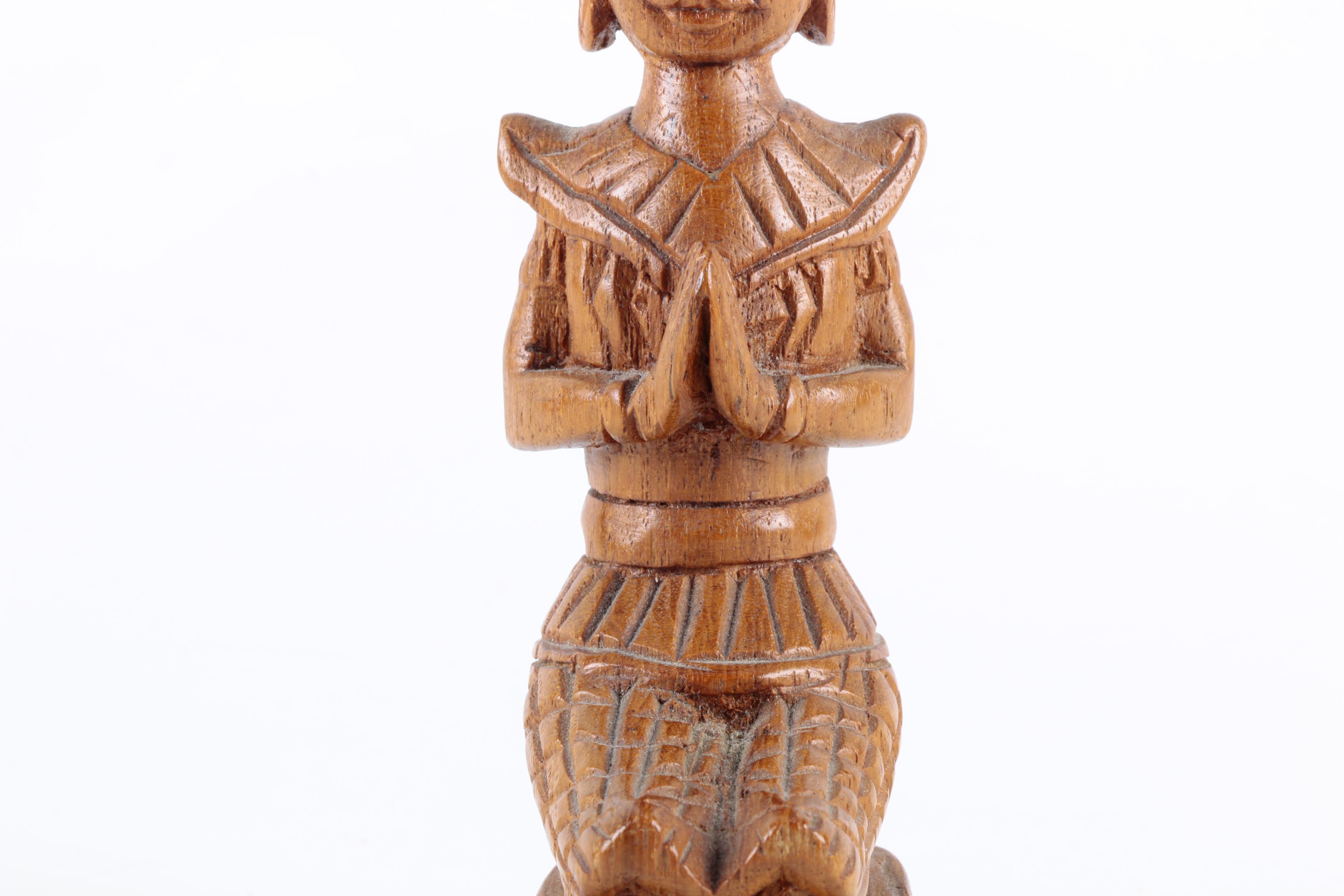 Thai Carved Teak Thepphanom