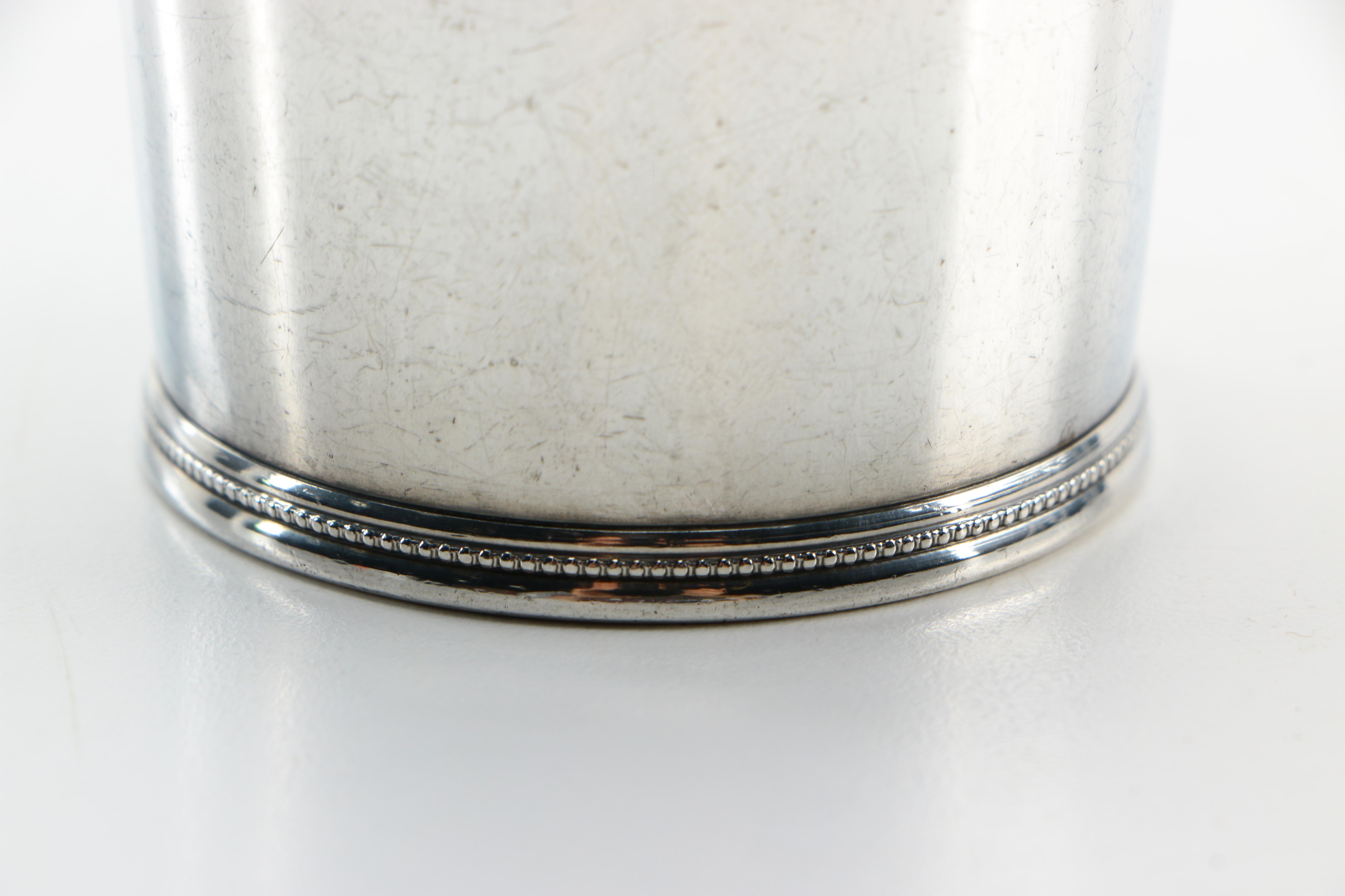 Mark J. Scearce Sterling Mint Julep Cup