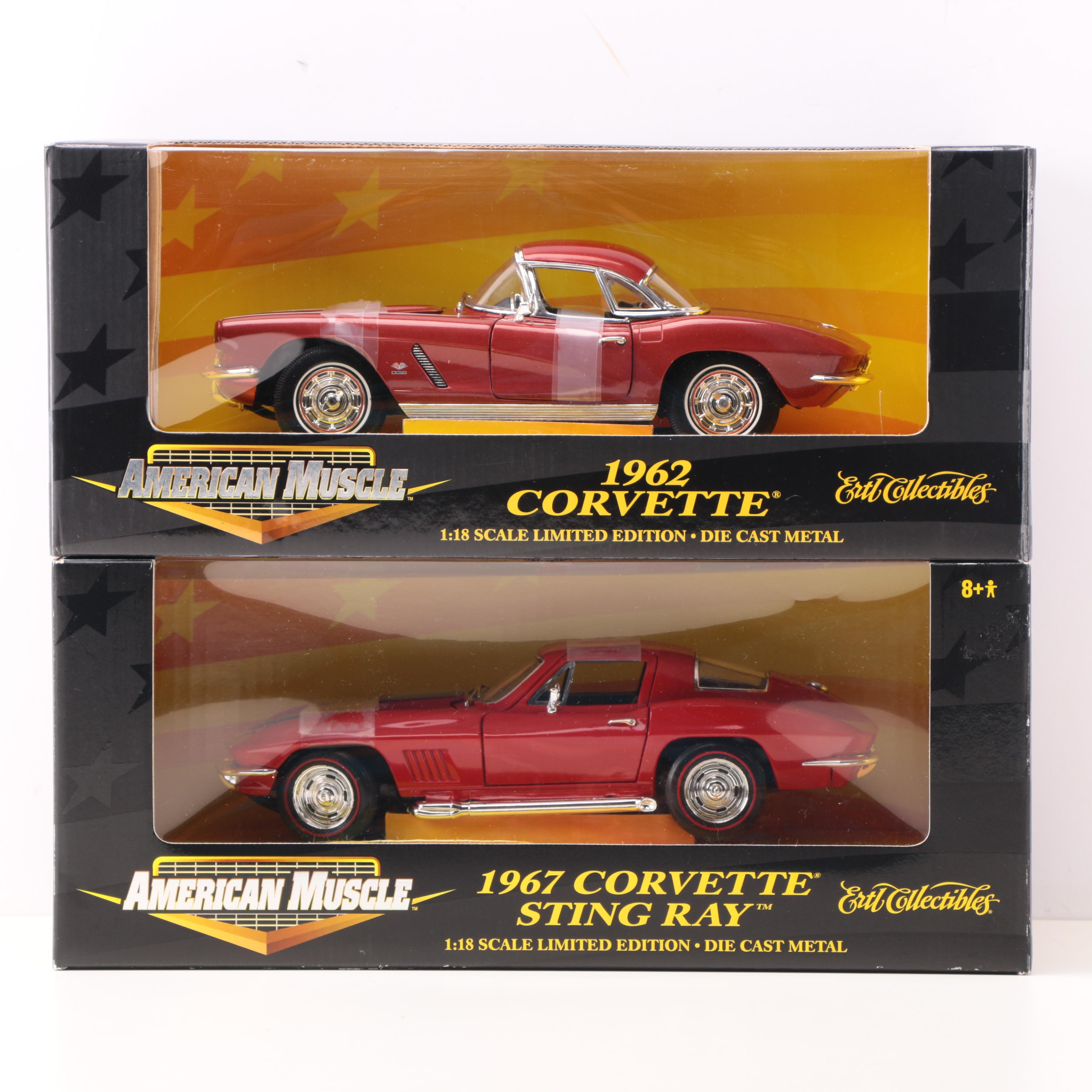 American Muscle ERTL Corvette Die Cast Cars