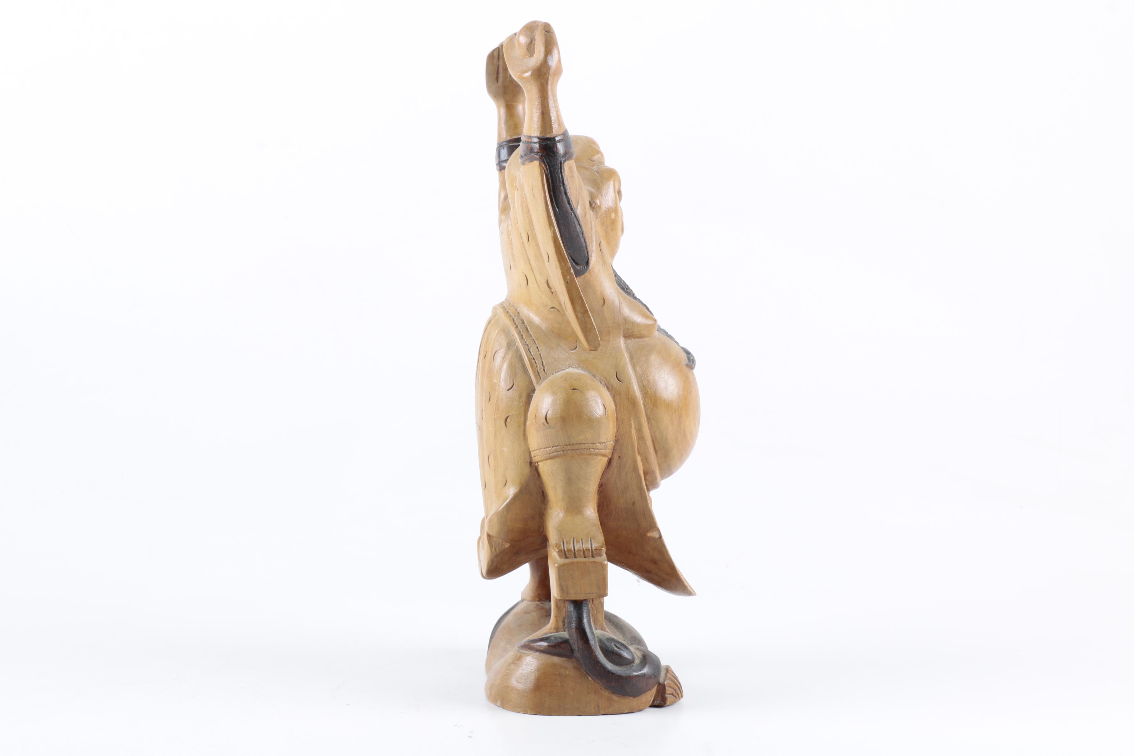 Wooden Budai Carving