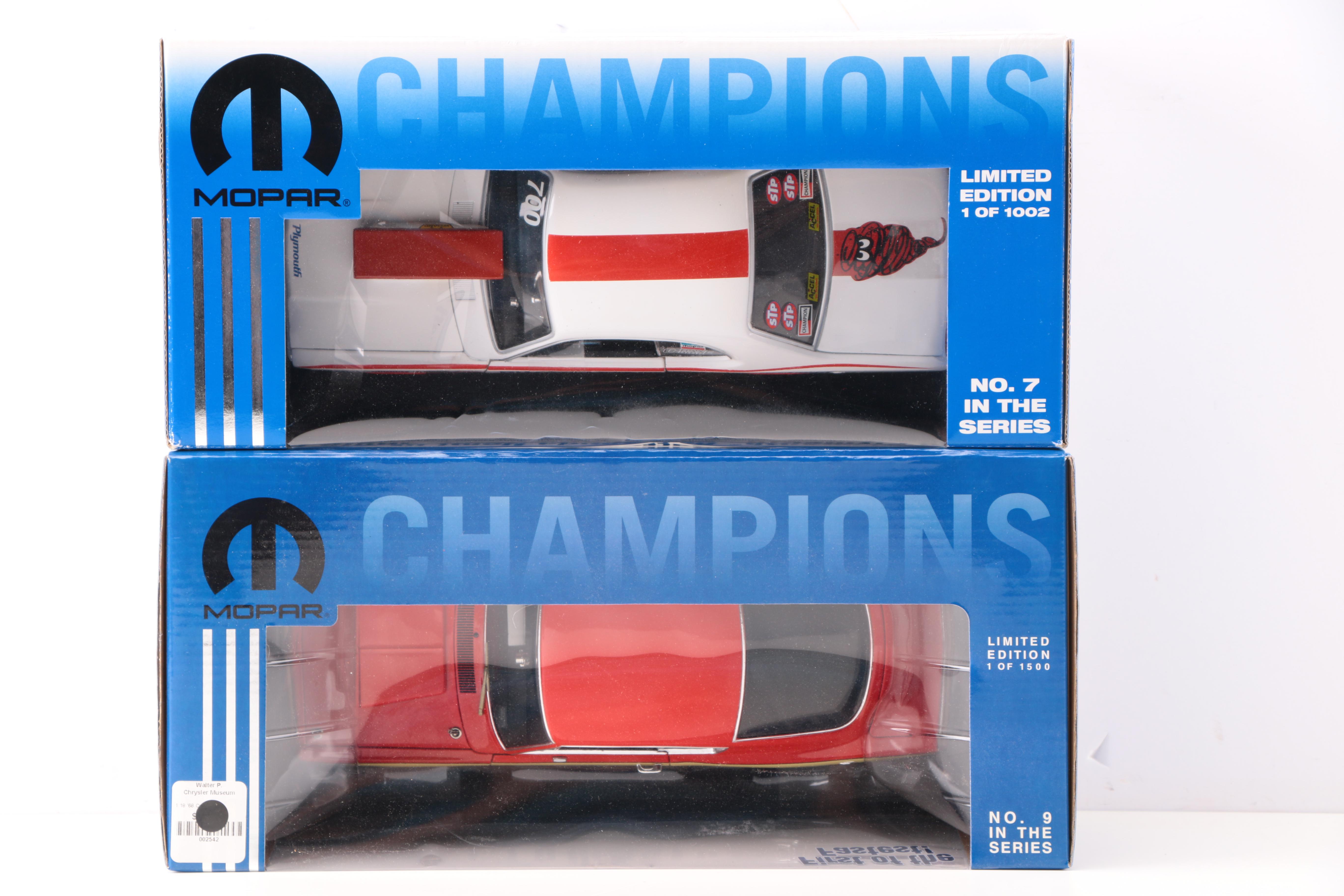 Pair of Mopar Champions Limited Edition Die Cast Cars