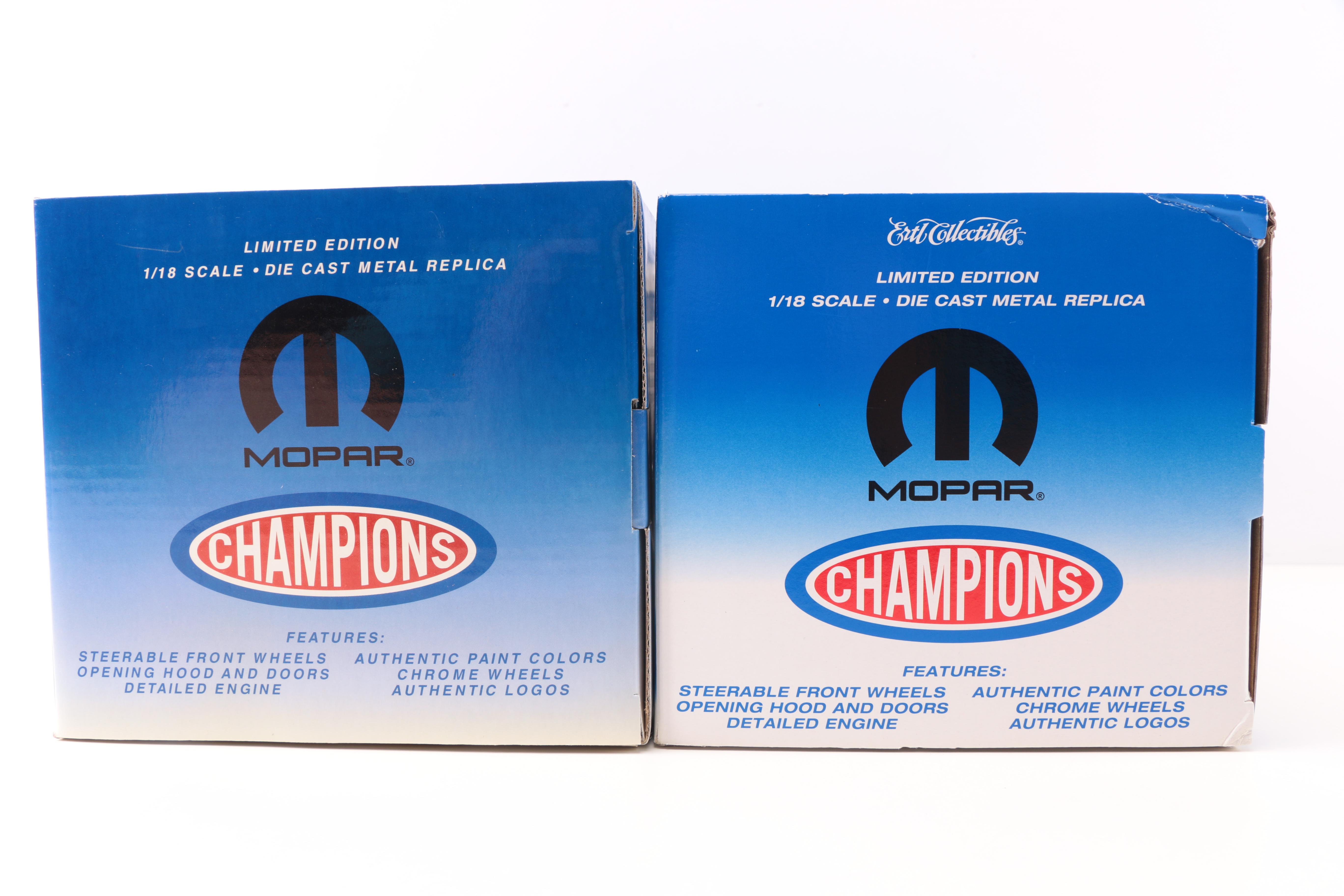 Pair of Mopar Champions Limited Edition Die Cast Cars