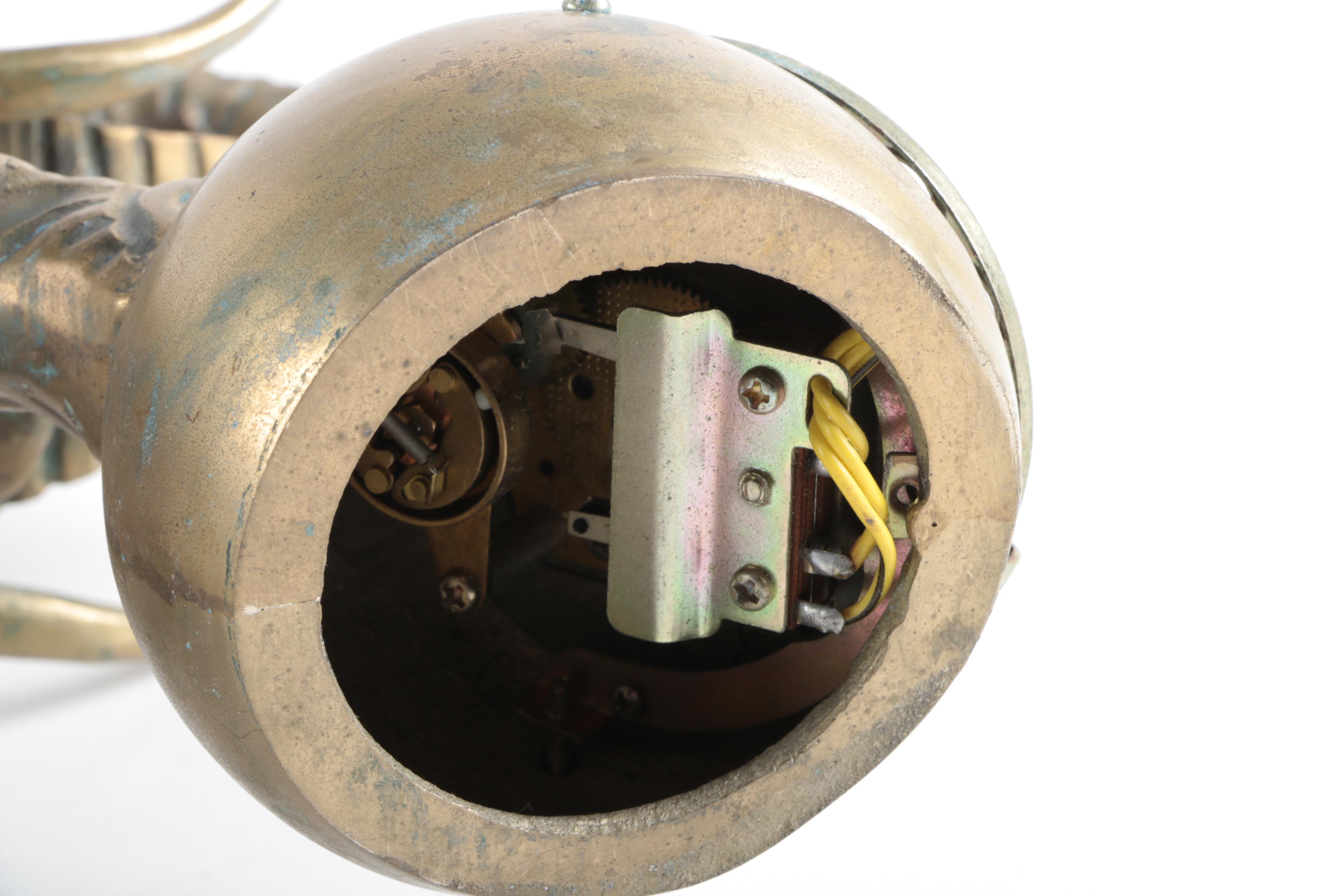 Vintage Brass Elephant Telephone