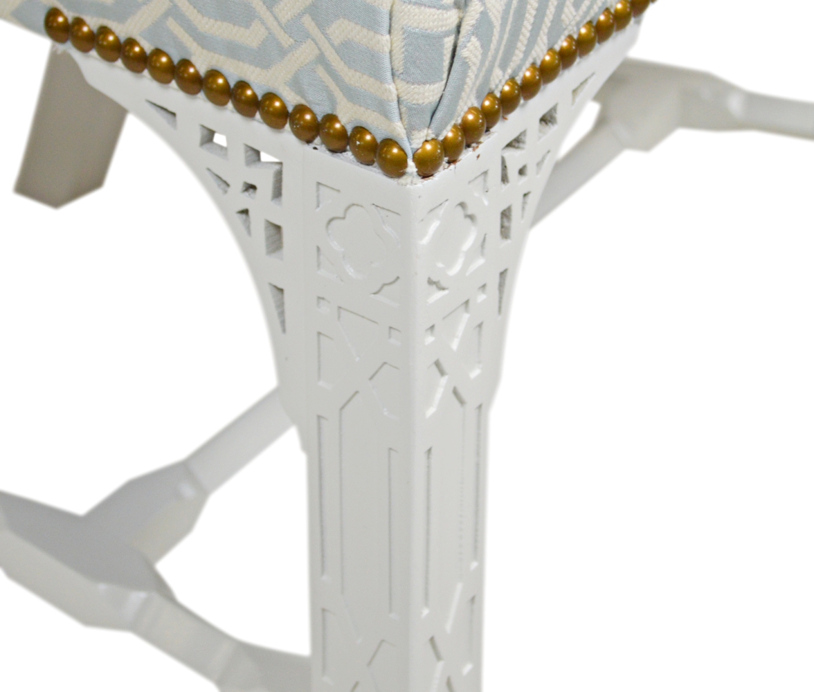 Set of Six Chinese Chippendale Style Dining Chairs