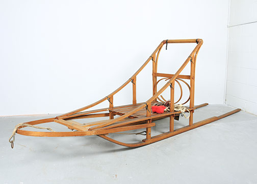 Vintage Wooden Dog Sled