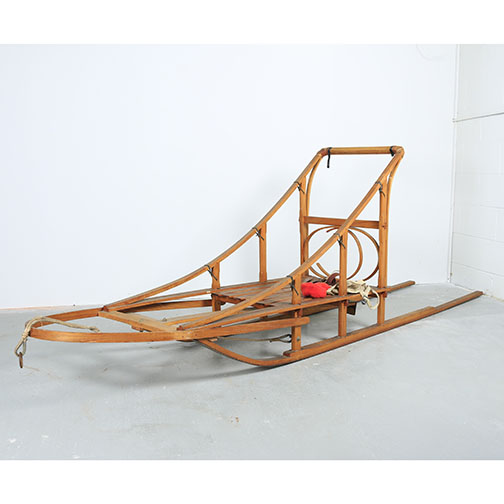 Vintage Wooden Dog Sled