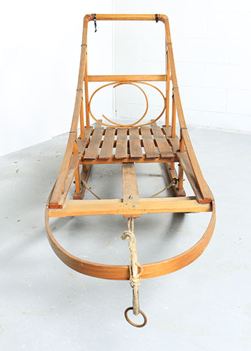 Vintage Wooden Dog Sled
