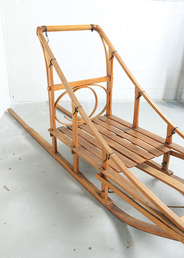Vintage Wooden Dog Sled