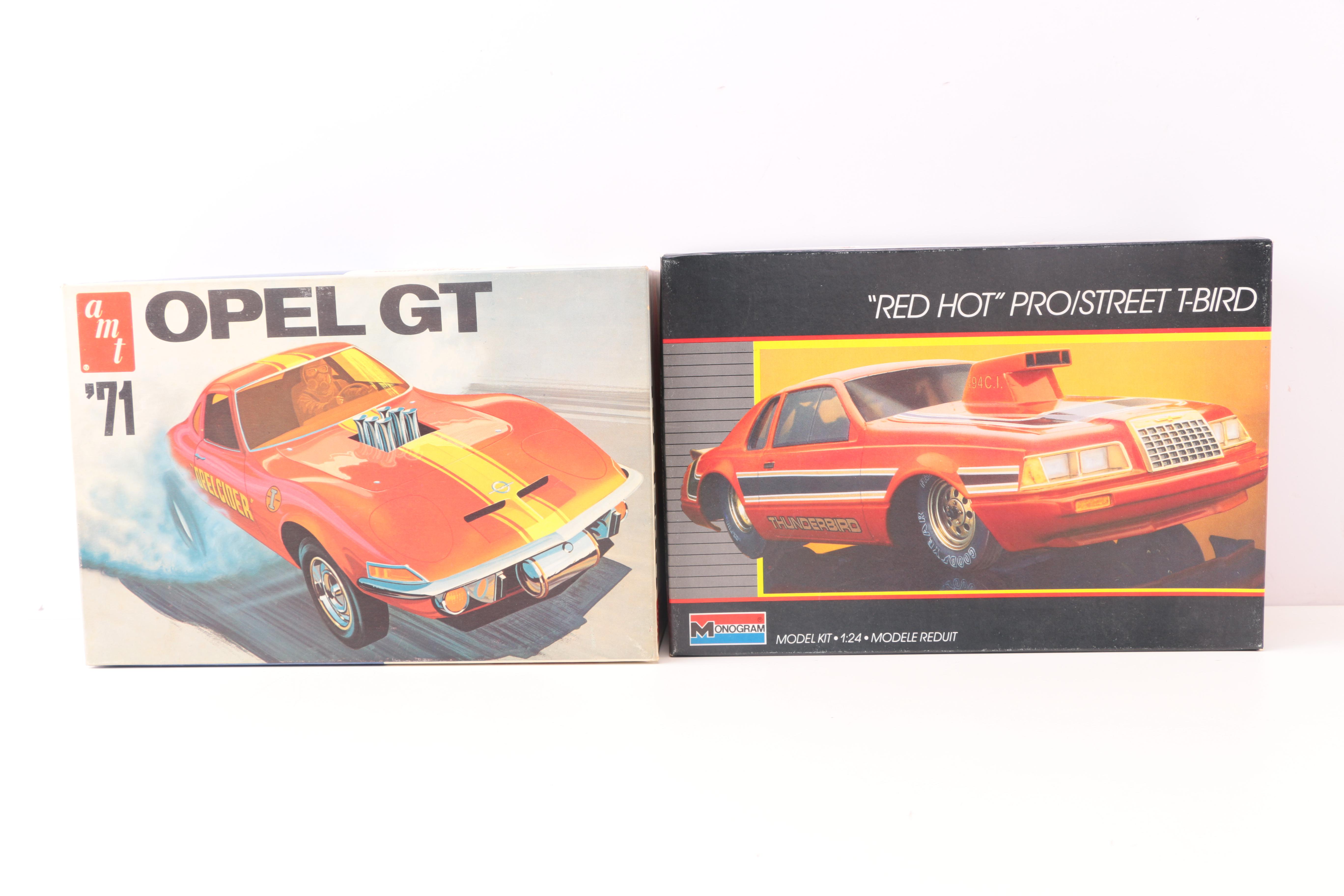 Collection of 1970s and 1980s Model Car Kits including MPC