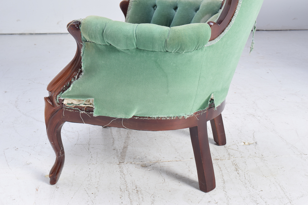 Vintage Victorian Style Upholstered Chairs