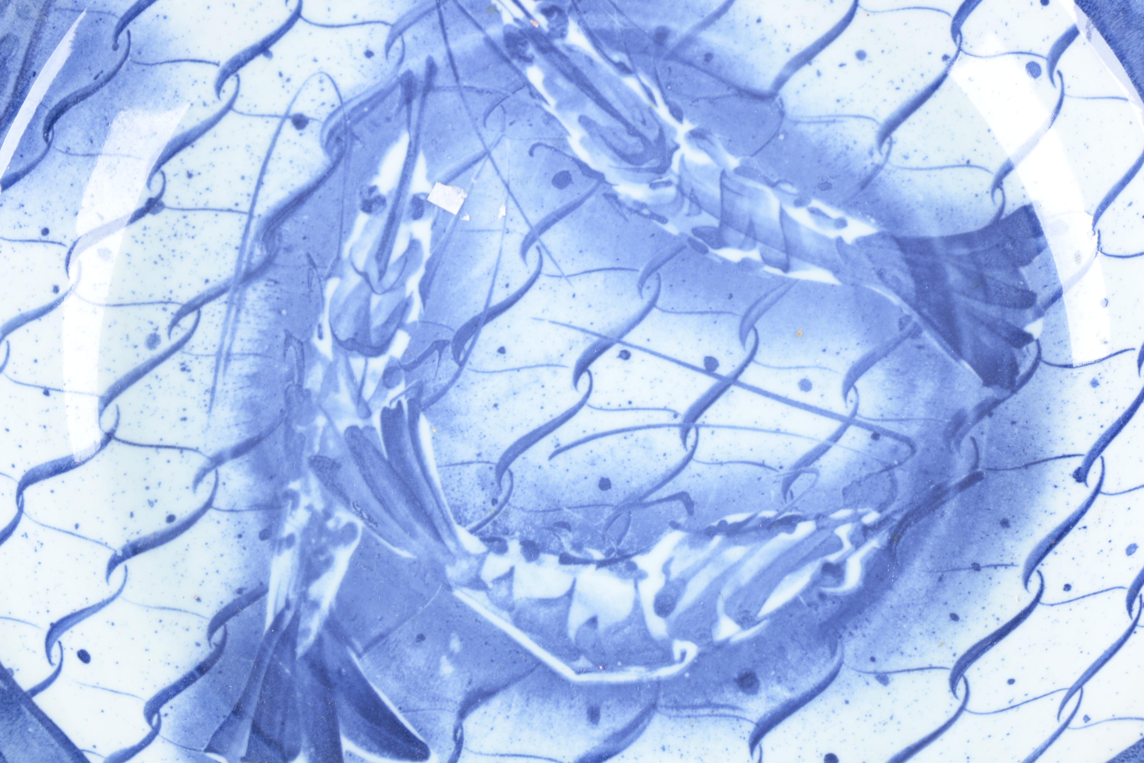 Chinese Blue and White Hand-Painted Porcelain Dishes