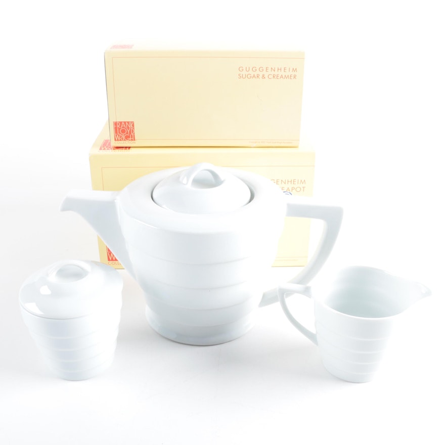 Guggenheim Frank Lloyd Wright Collection Ceramic Tea Service