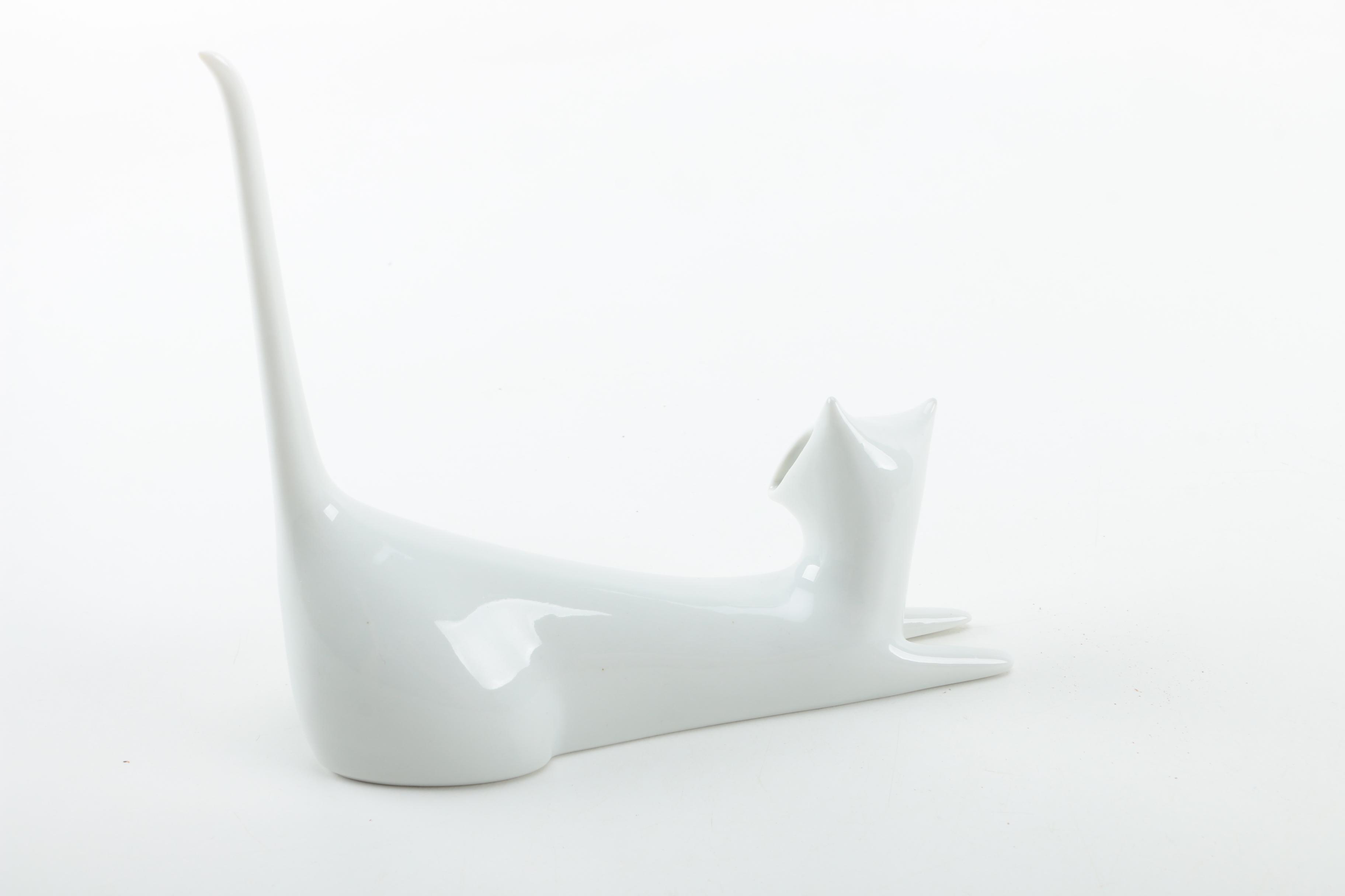 Ceramic Cat Figurine by Royal Dux
