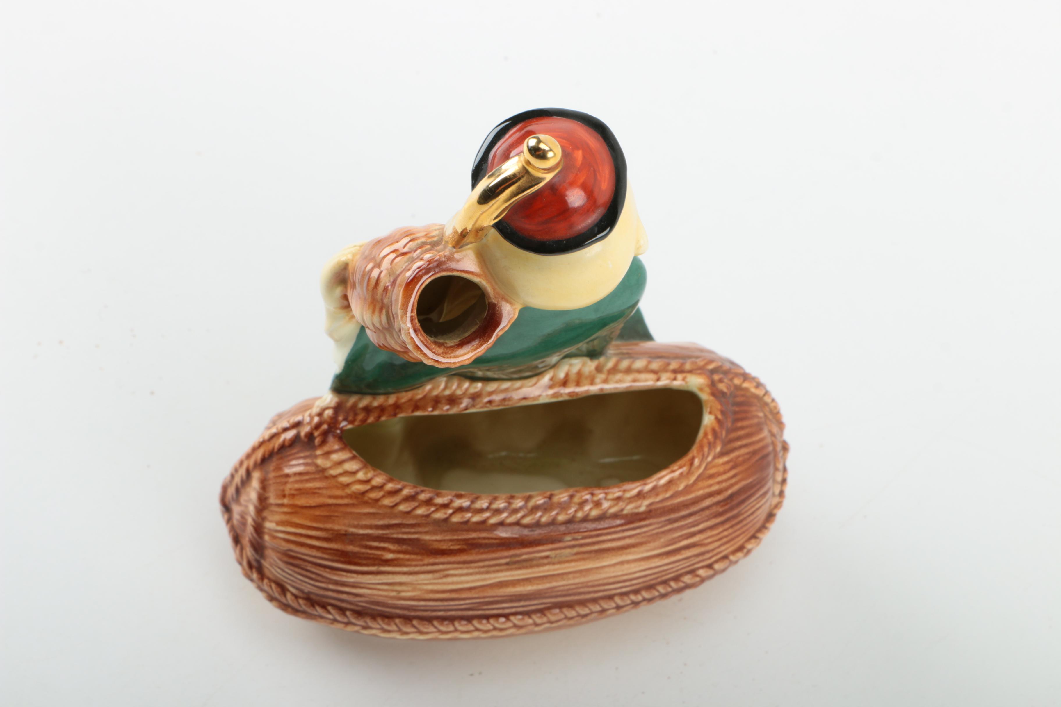 Will-George Chinese Inspired  Ceramic Figurine Planter