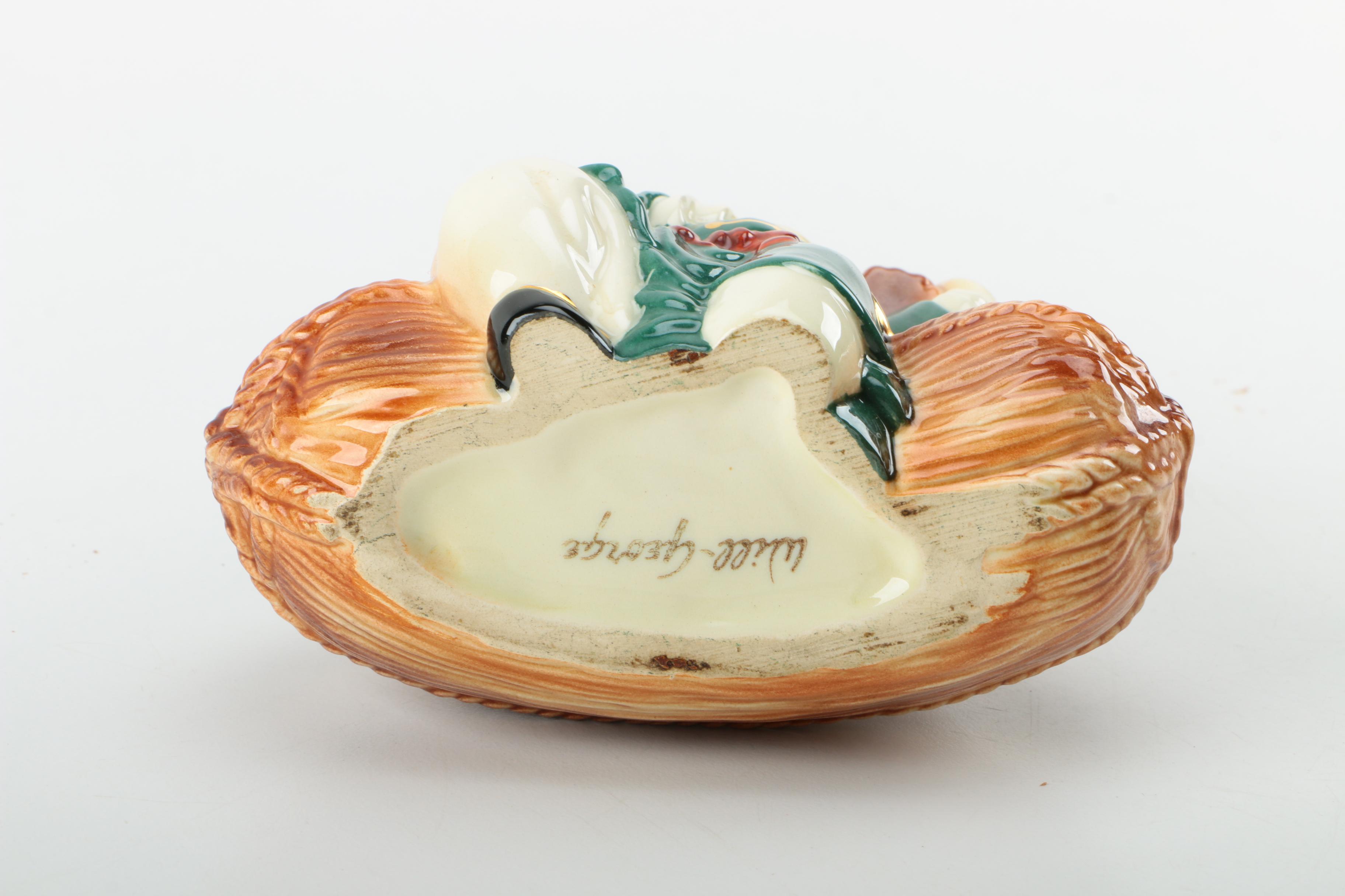 Will-George Chinese Inspired  Ceramic Figurine Planter