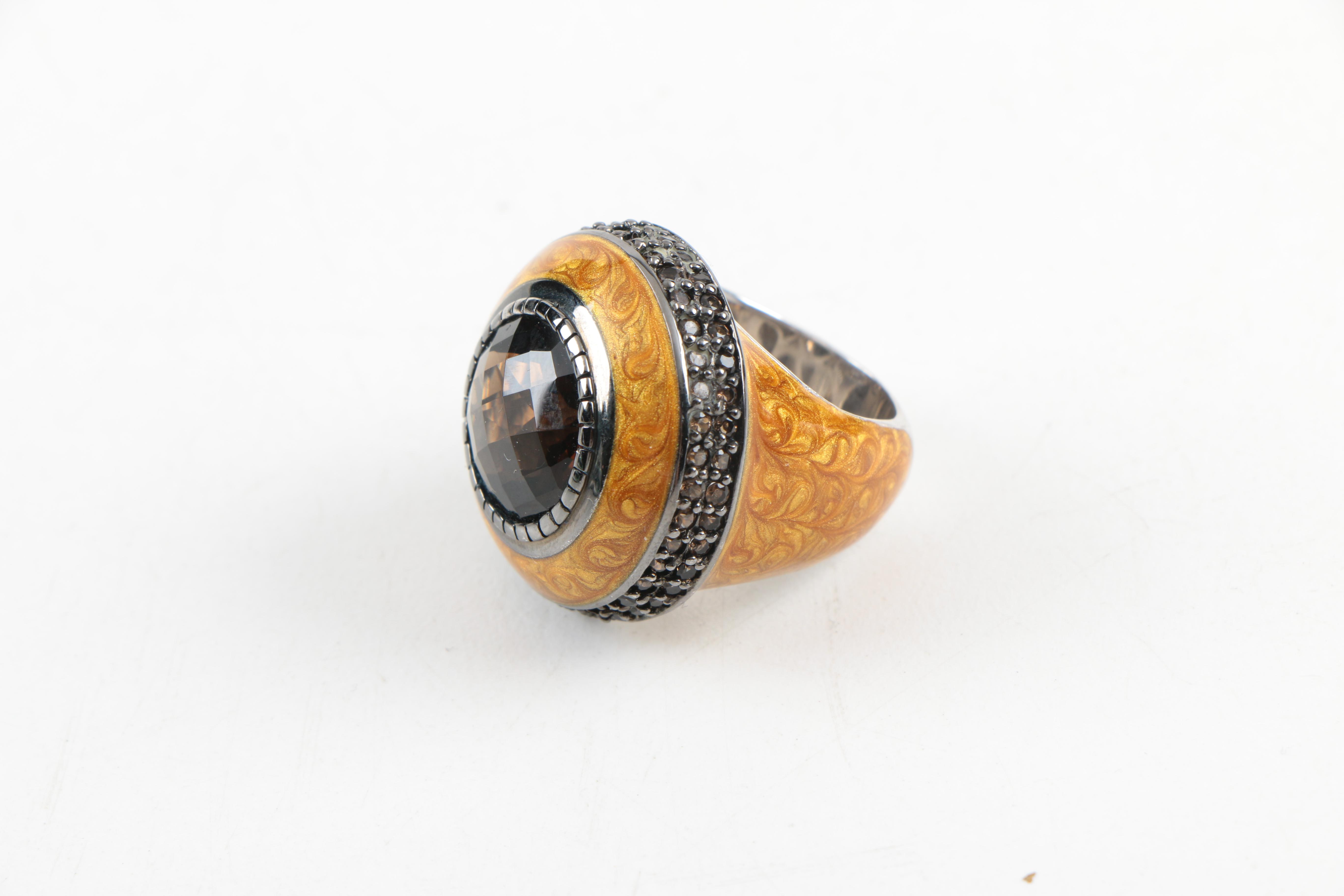 Sterling Silver Jewelry Including a Turquoise Bracelet