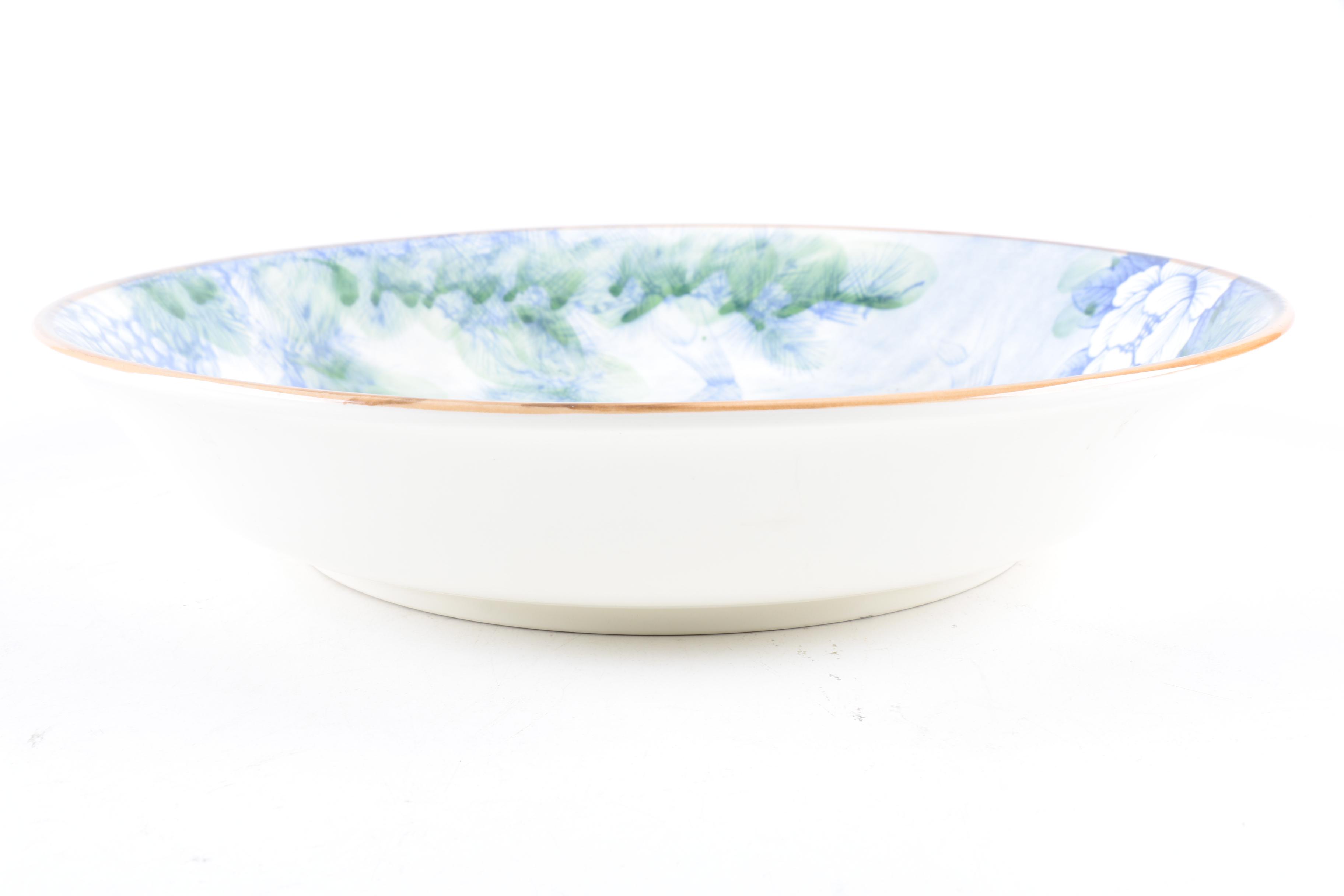 Koi Fish Motif Ceramic Bowl