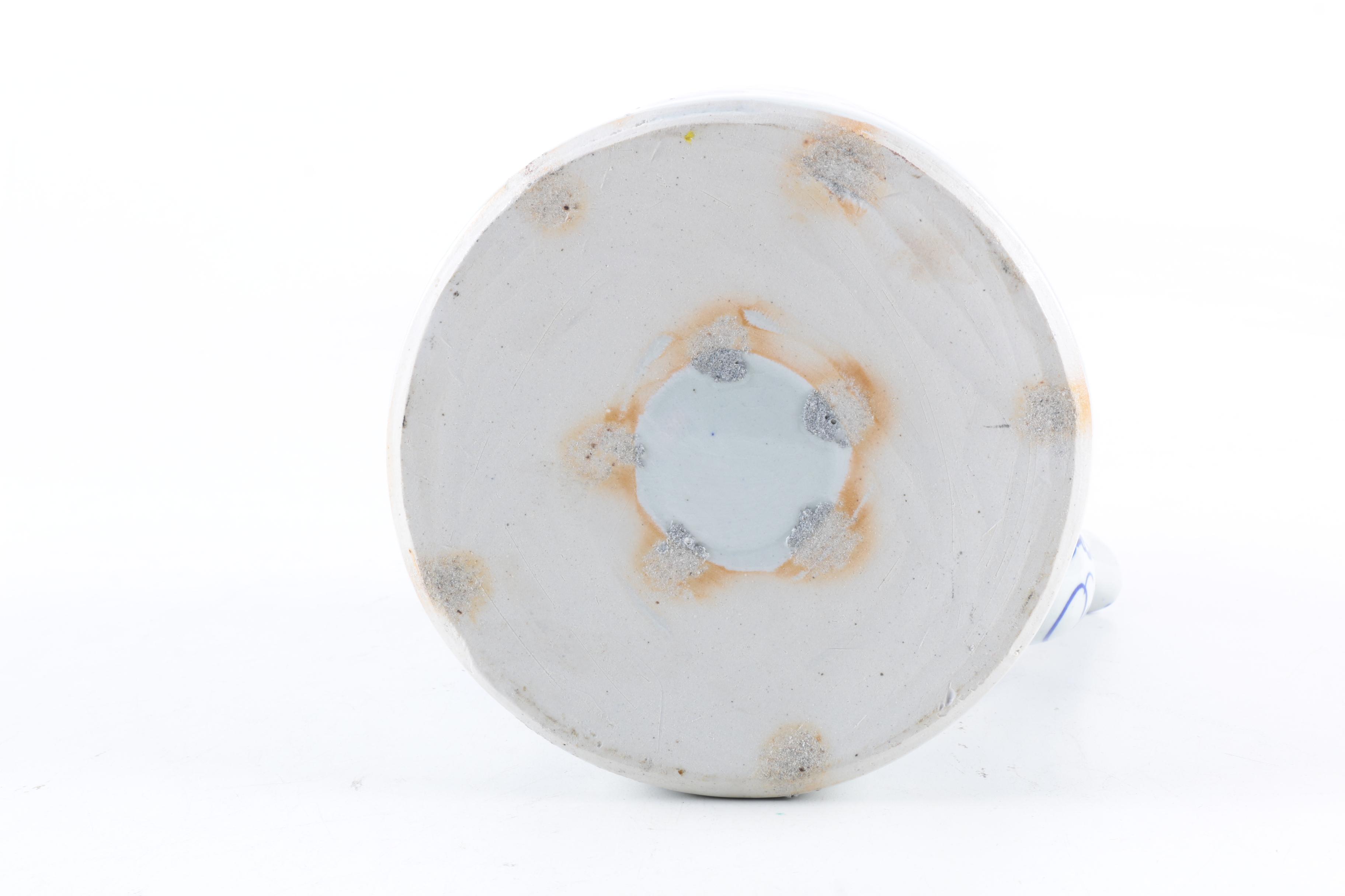 Blue And White Guardian Lion Ceramic Teapot