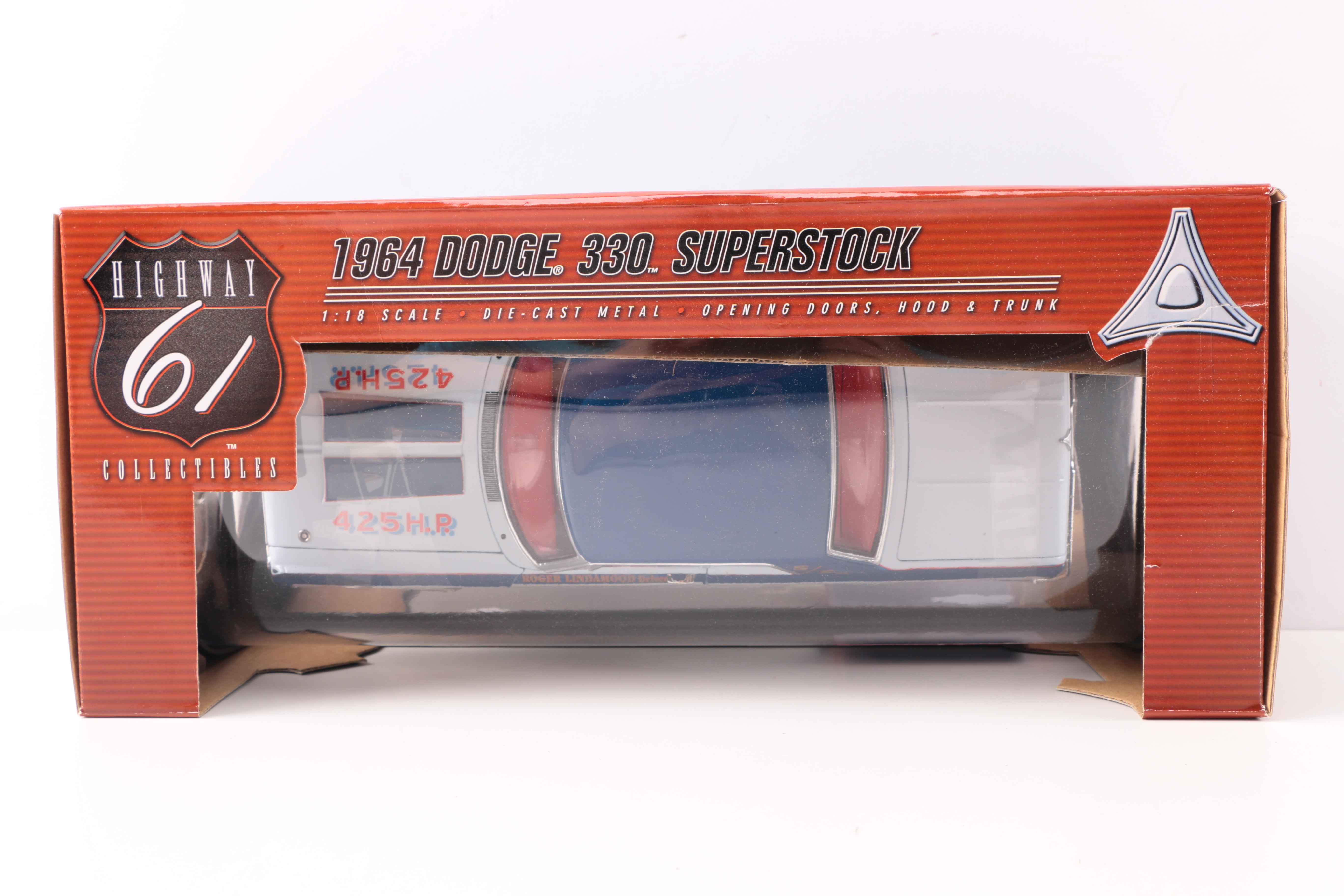 Highway 61 Collectibles 1964 Dodge 330 Superstock Die Cast Cars
